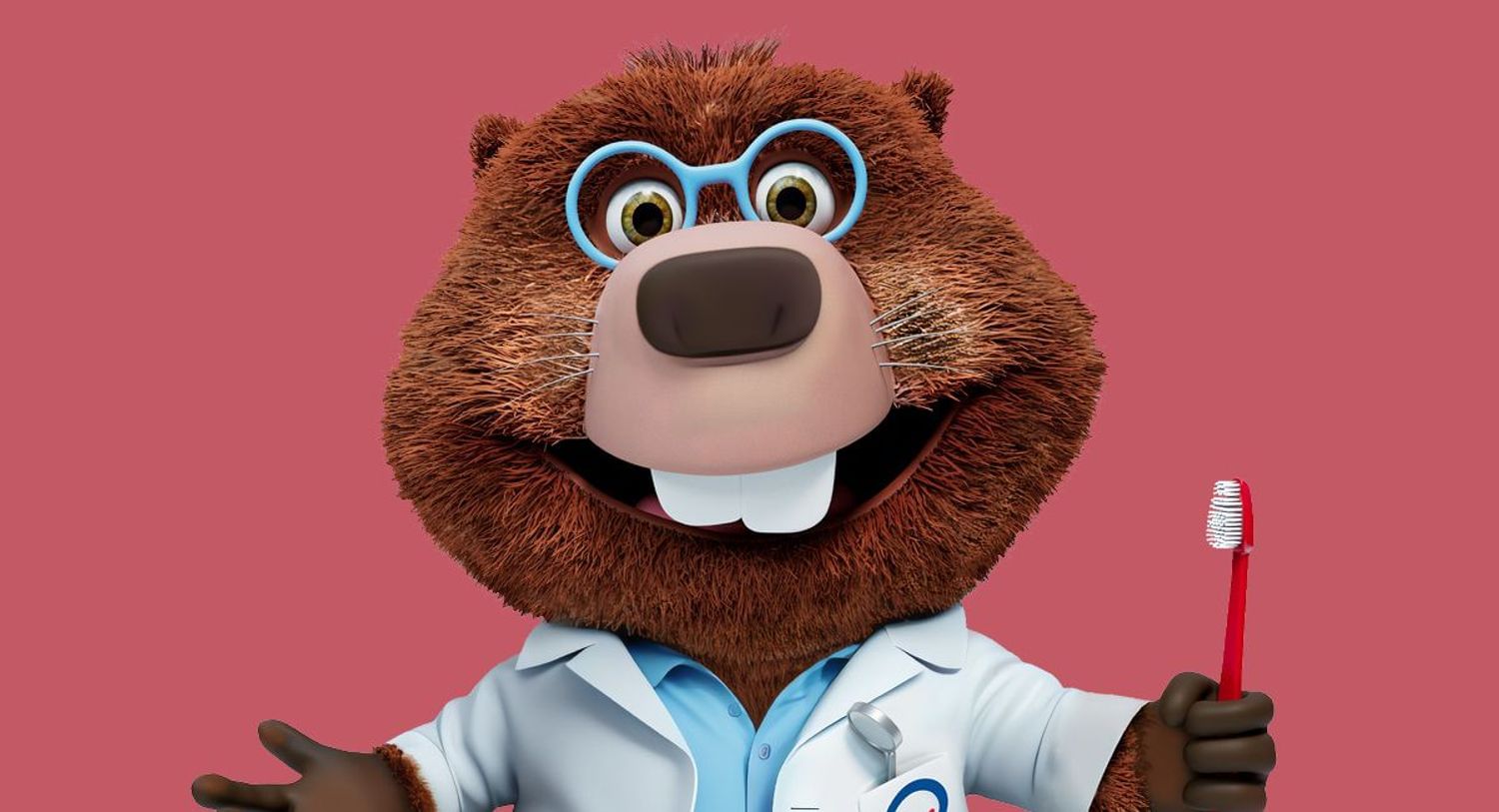 Artwork for new World Oral Health Day mascot Toothie the Beaver