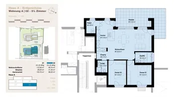 Dorfstrasse 3.5 Zimmer Gartenwohnung Haus A02