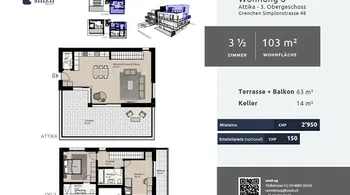 Moderne 3.5-Zimmer Maisonette mit Terrasse in Grenchen
