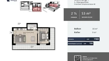 2.5-Zimmer-Stadtwohnung mit grossem Balkon in Grenchen
