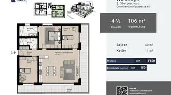 Moderne 4.5-Zimmer Wohnung in Grenchen mit Balkon