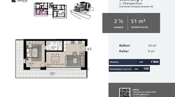 Moderne 2.5-Zimmer-Wohnung in Grenchen mieten