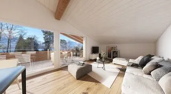 Haus B. 4.5-Zimmer Dachwohnung 3. OG-Wst mit Seesicht in Gunten kaufen