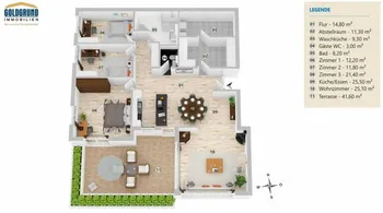 4.5-Zimmer-Terrassenwohnung mit viel Wohnqualität in Beggingen