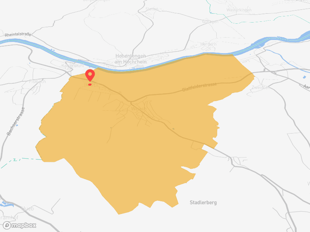 Weiach - nahe Rhein, Zürich und Grenze