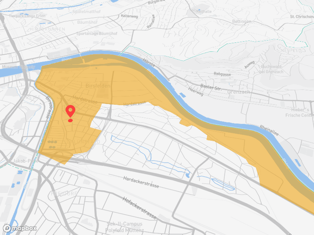 Birsfelden mit Tramanschluss nach Basel