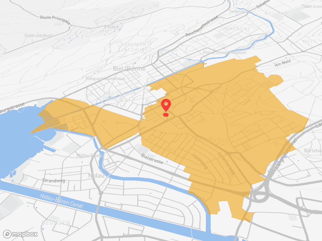 Biel/Bienne - See, Uhren, SBB-Knoten