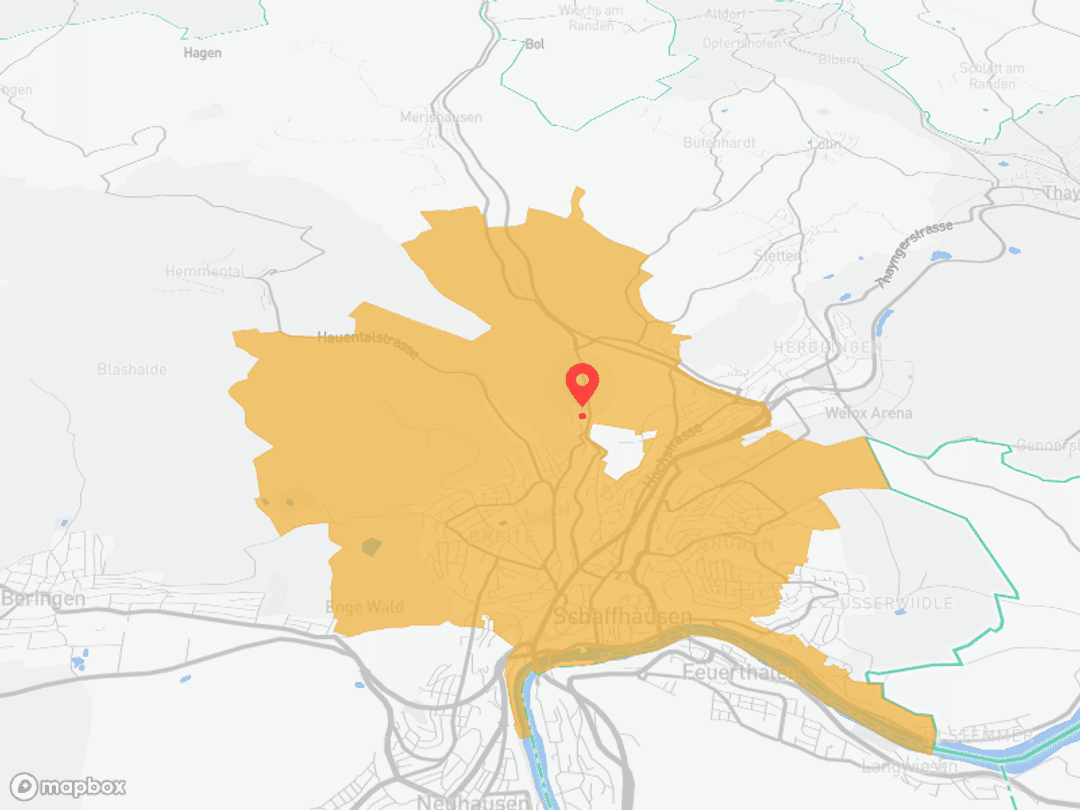 Schaffhausen - Rheinfall, ÖV und Bildung