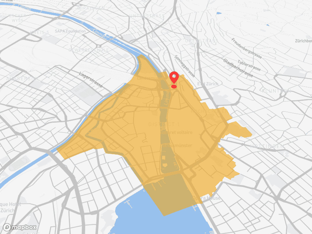 Zürich City - am Central mit starker ÖV-Anbindung