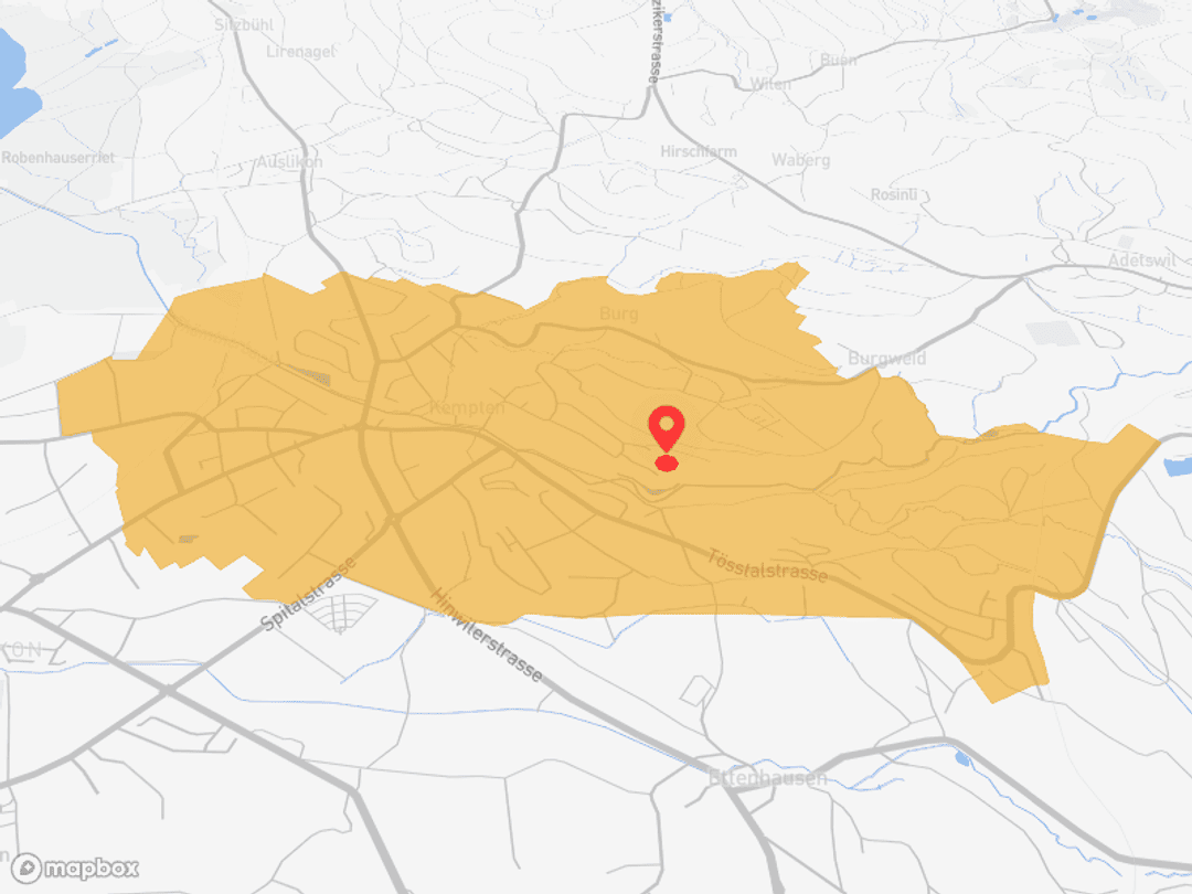 Wetzikon ZH mit starker ÖV-Drehscheibe