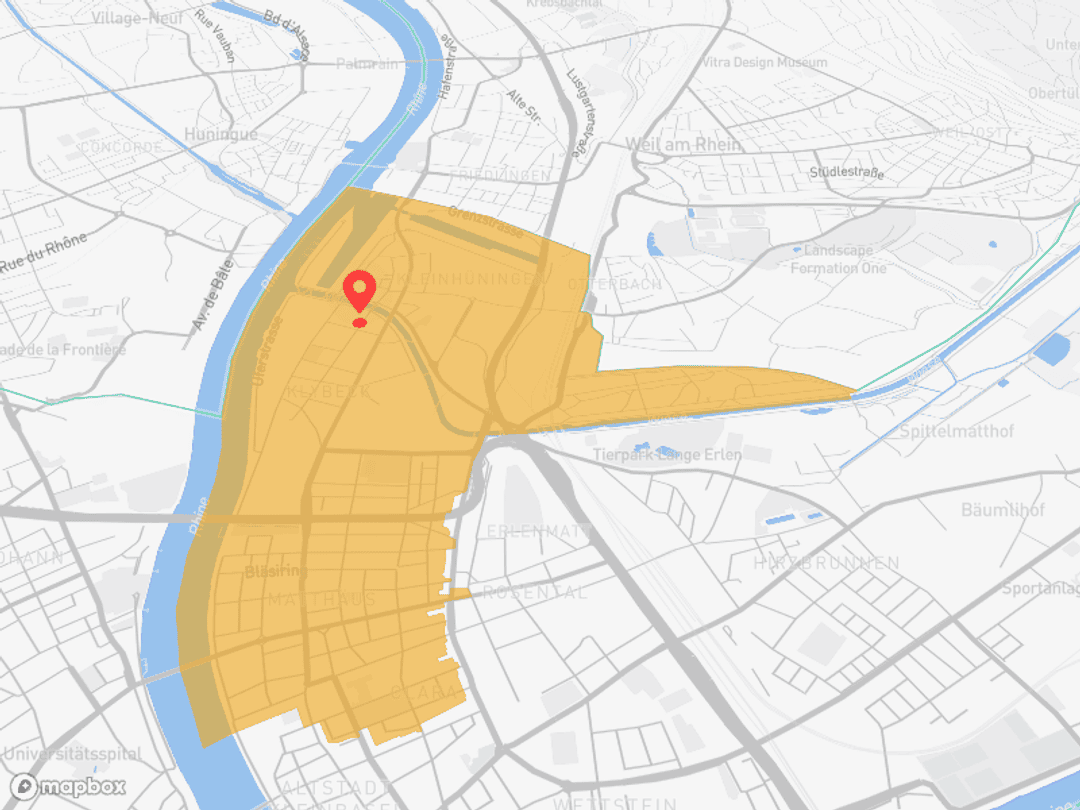 Basel Kleinhüningen am Rhein und am Dreiländereck