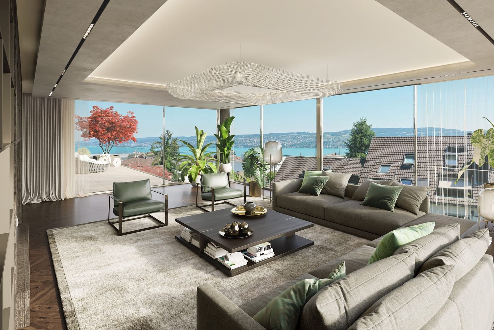 Nobel Appartement SAPPHIRE mit grosser Terrasse (04 1.OG Süd) — Ansicht 5