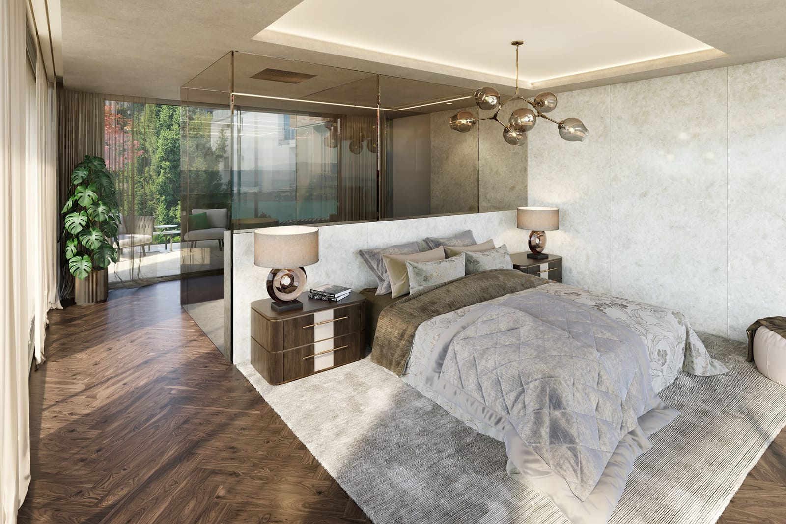 Nobel Appartement SAPPHIRE mit grosser Terrasse (04 1.OG Süd) — Ansicht 3