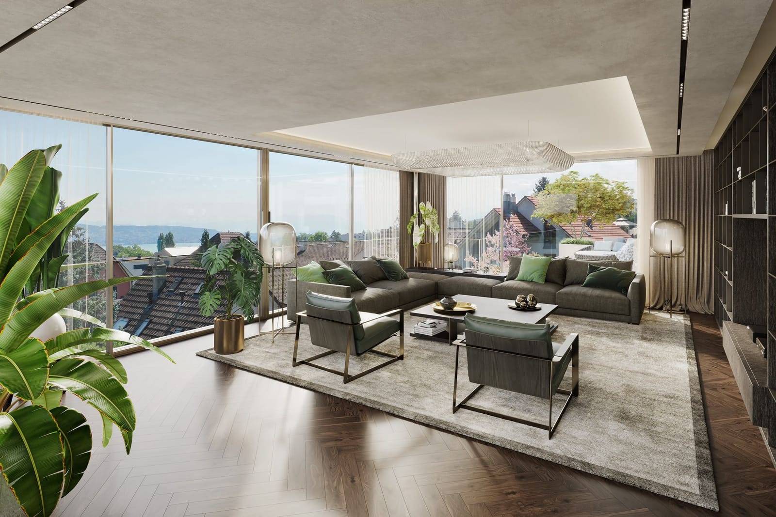 Nobel Appartement SAPPHIRE mit grosser Terrasse (04 1.OG Süd) — Ansicht 4
