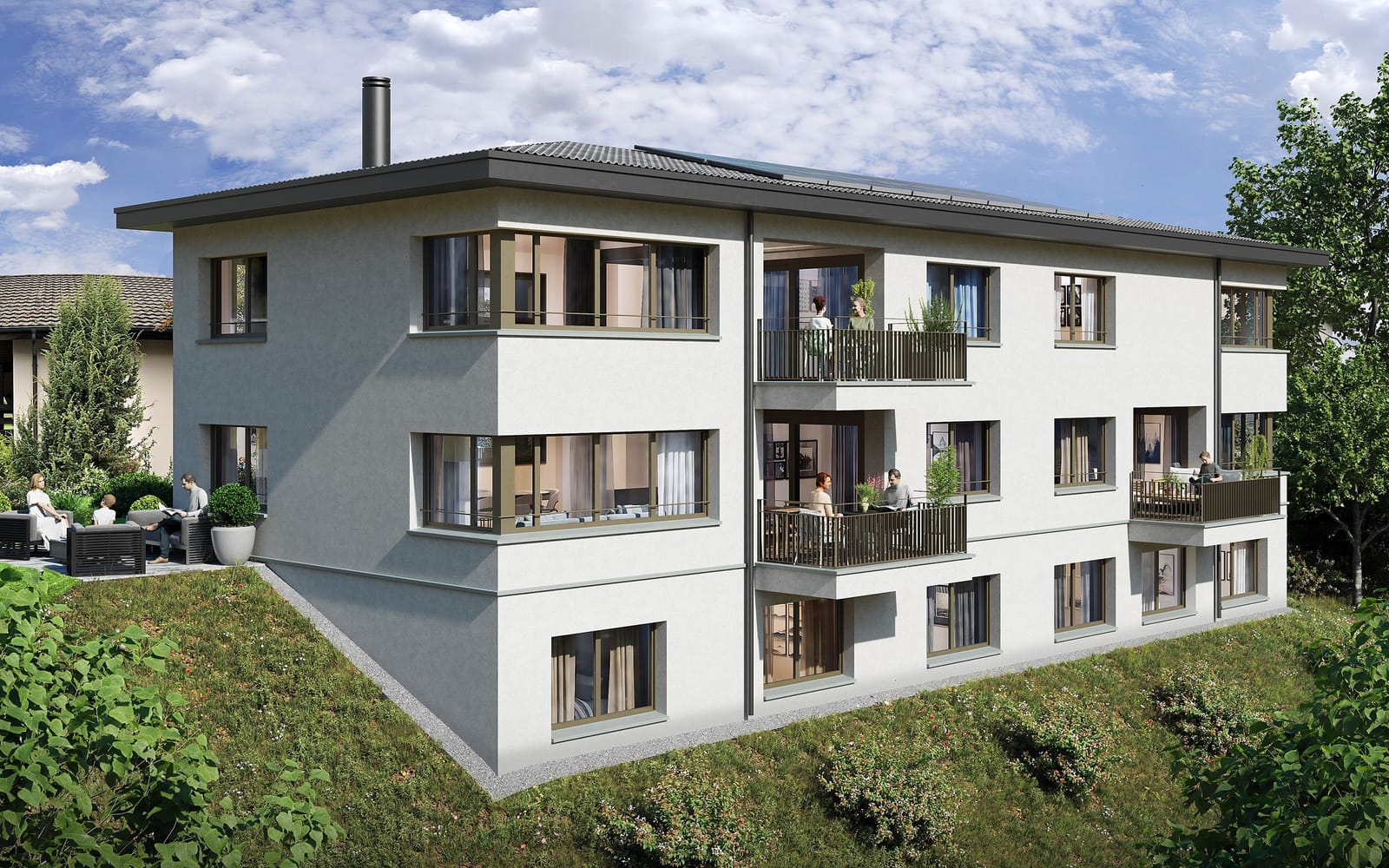 Exklusive 4.5-Zimmer Attikawohnung in Udligenswil mit Alpensicht — Ansicht 11