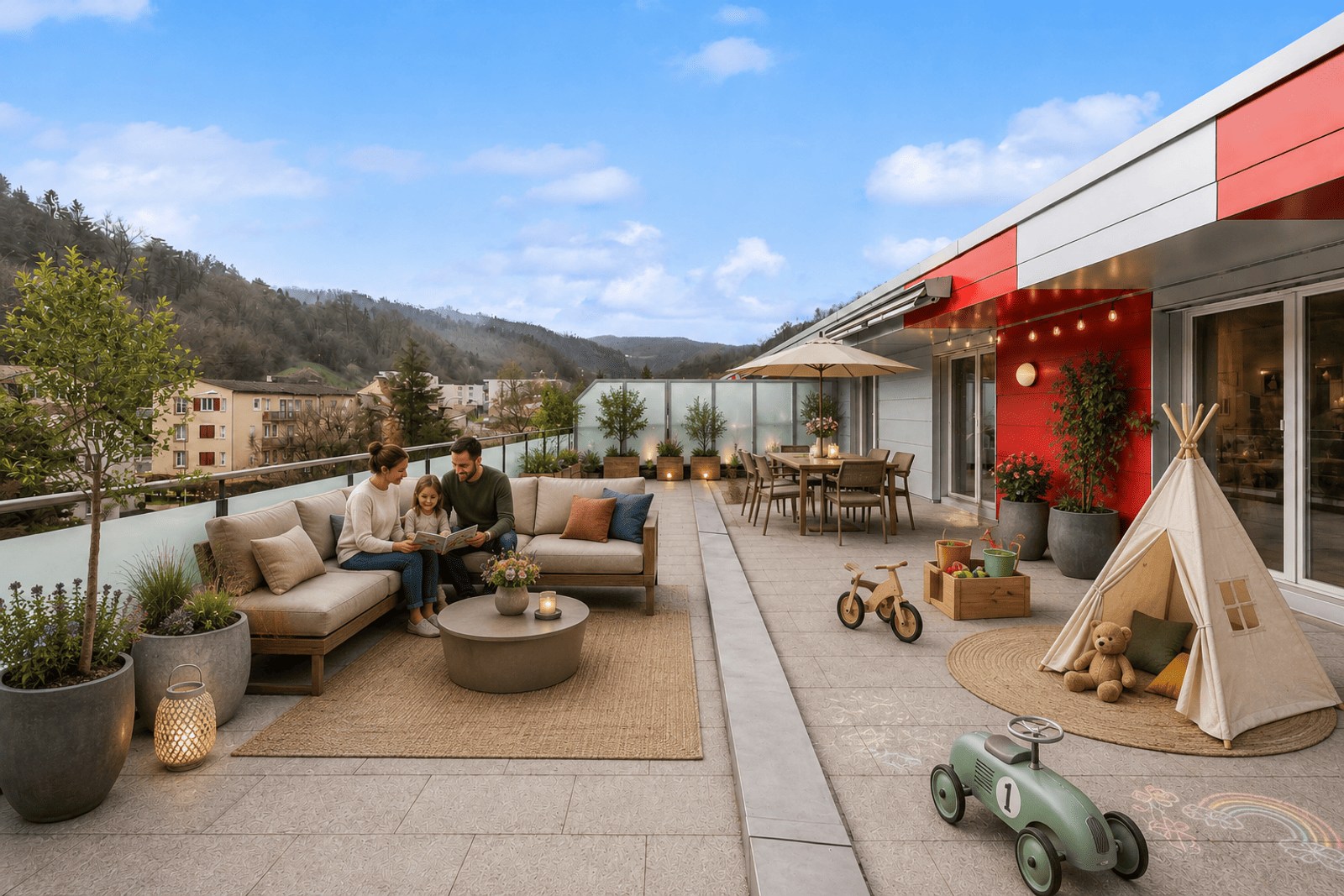 4.5-Zimmer-Attikawohnung mit grosser Dachterrasse! — Ansicht 13