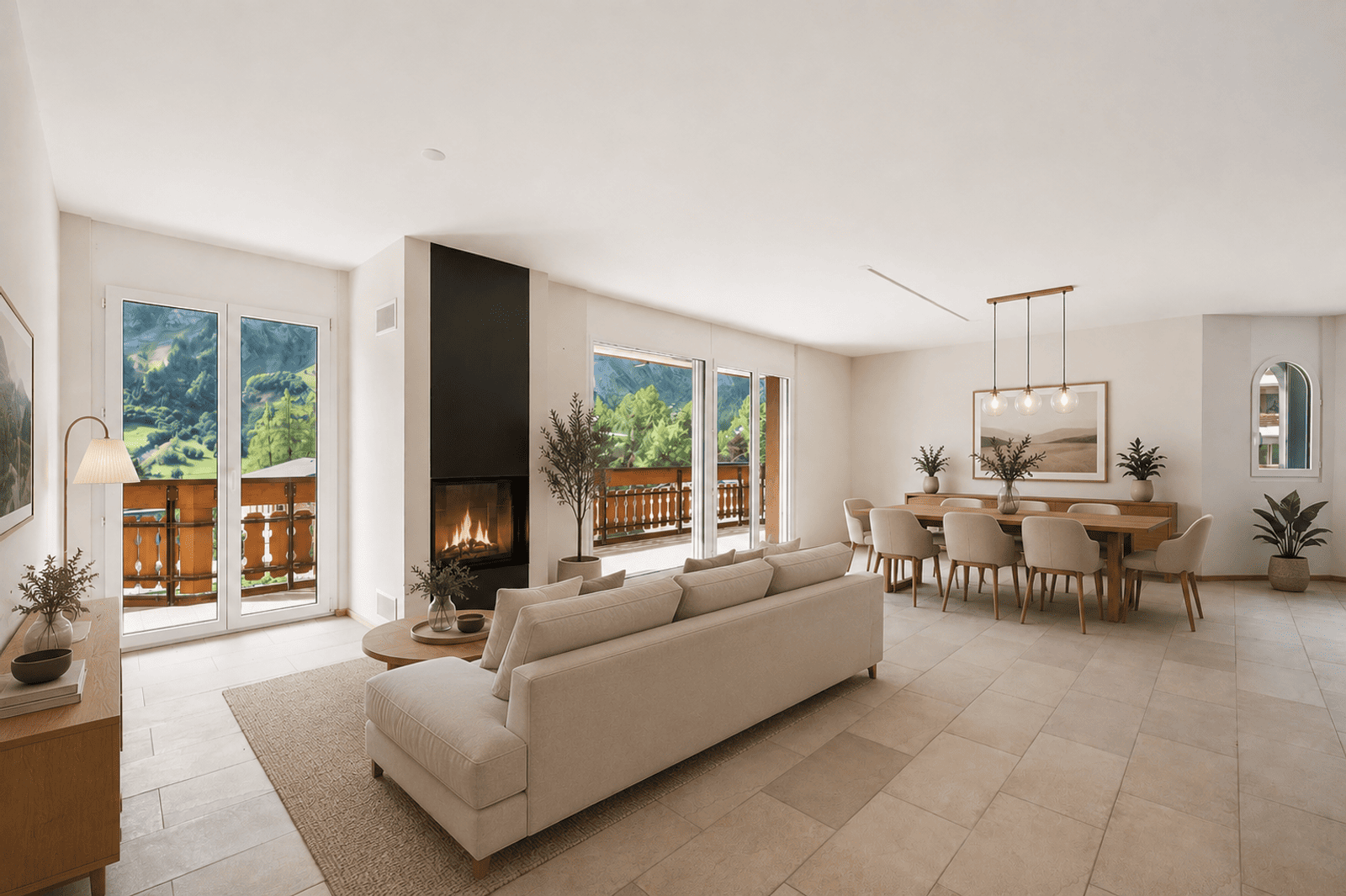 Ihr Rückzugsort in den Alpen: 4.5-Zimmer-Residenz in Leukerbad — Ansicht 3