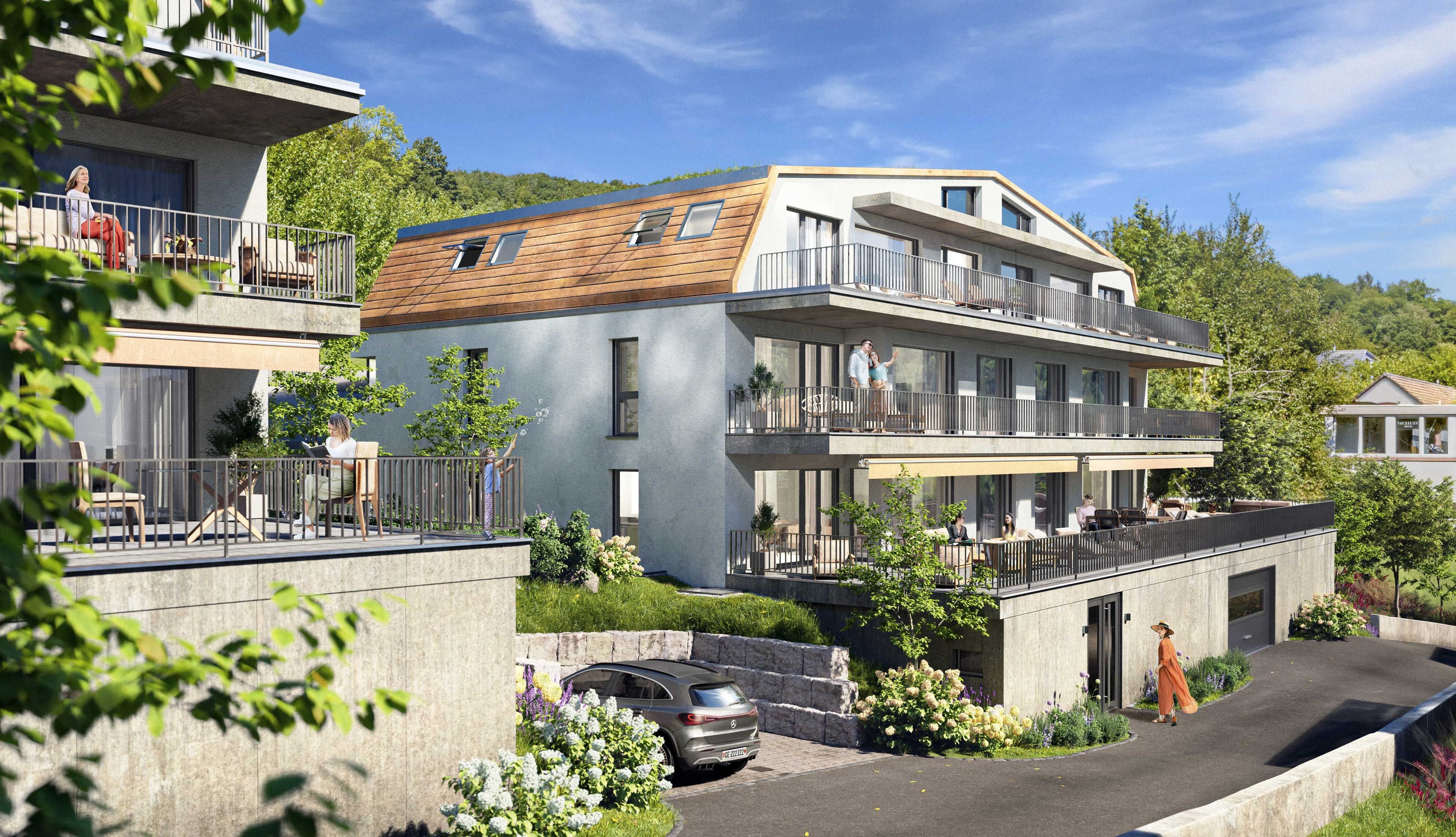 Exklusives Neubaujuwel: 4.5 Zimmer Wohnung mit sonniger Terrasse und Weitblick - 1