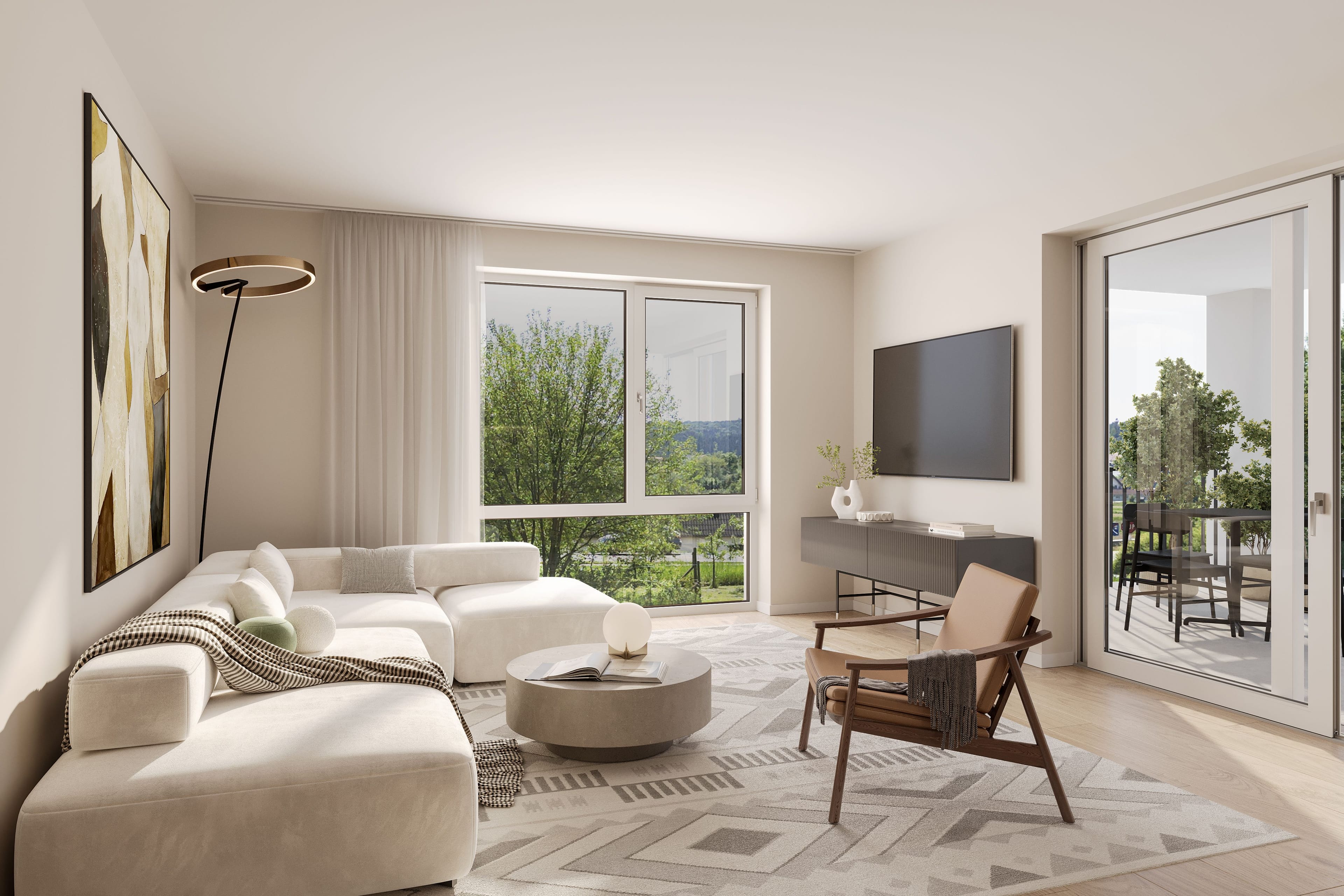 Moderne 3.5-Zimmer Wohnung mit Weitblick in Schaffhausen kaufen - Bild 1