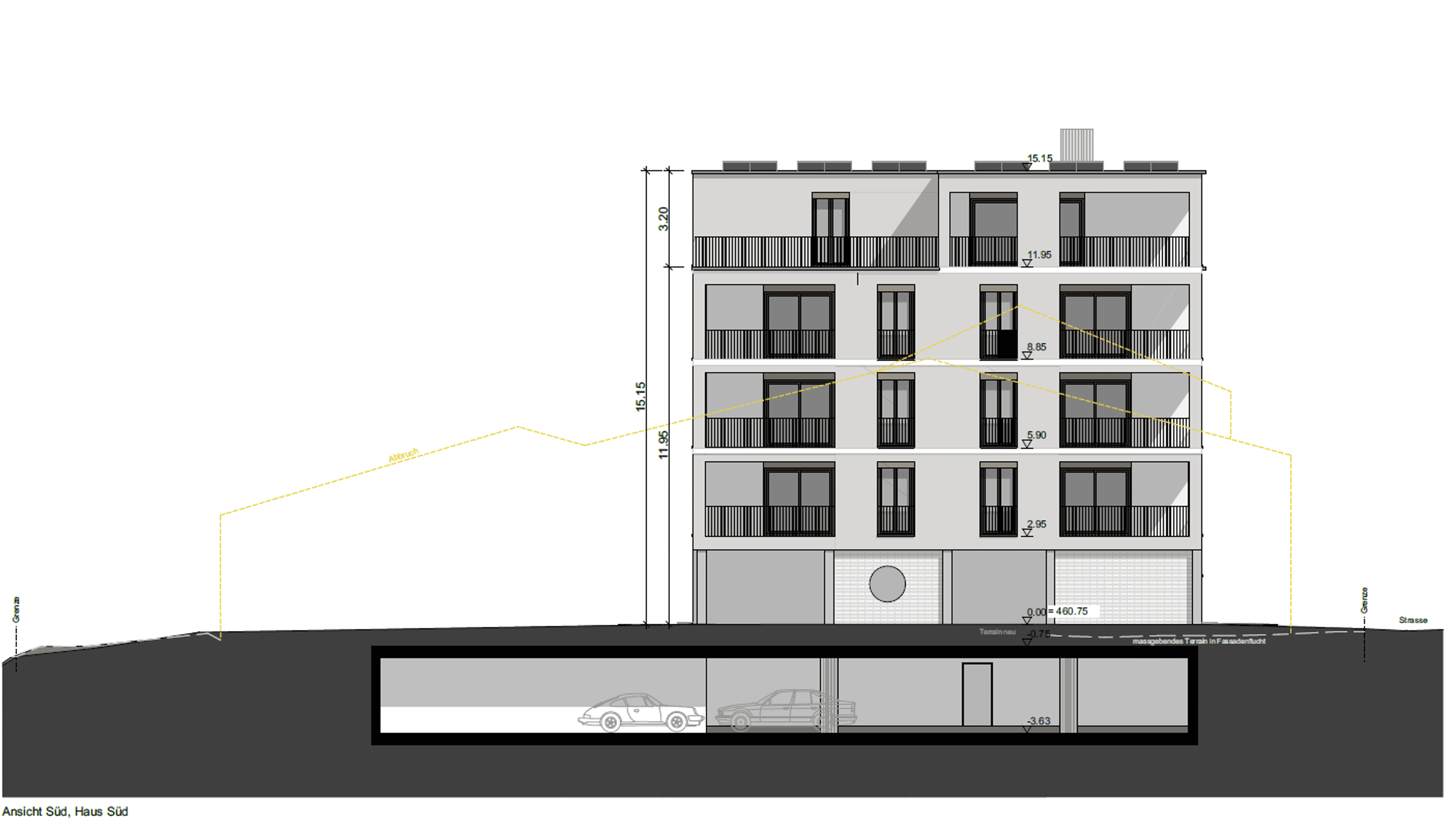 Neubauwohnung mit Panoramafenstern und gedecktem Balkon - 8