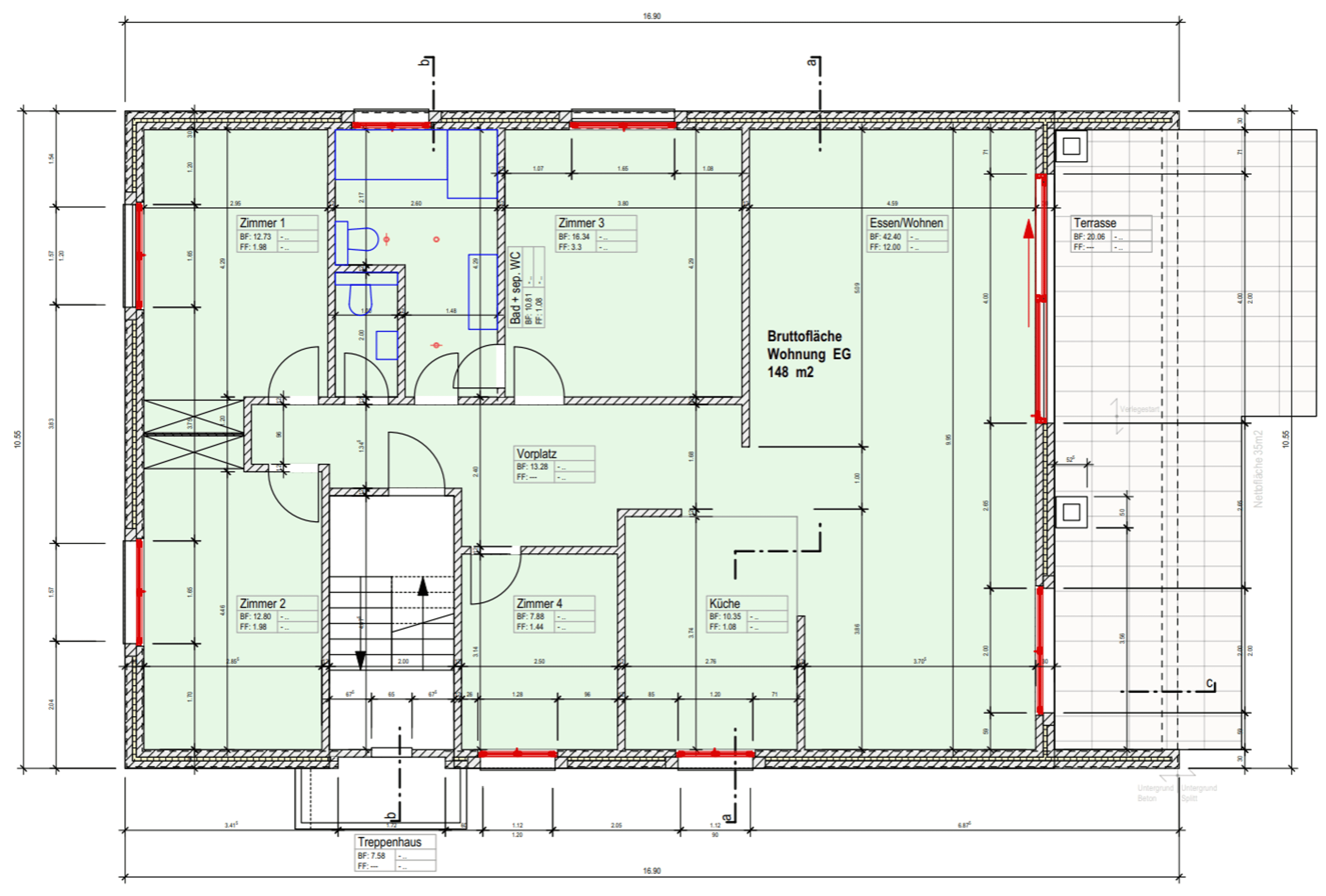grosszügige Gartenwohnung mit 5.5 Zimmern - 13