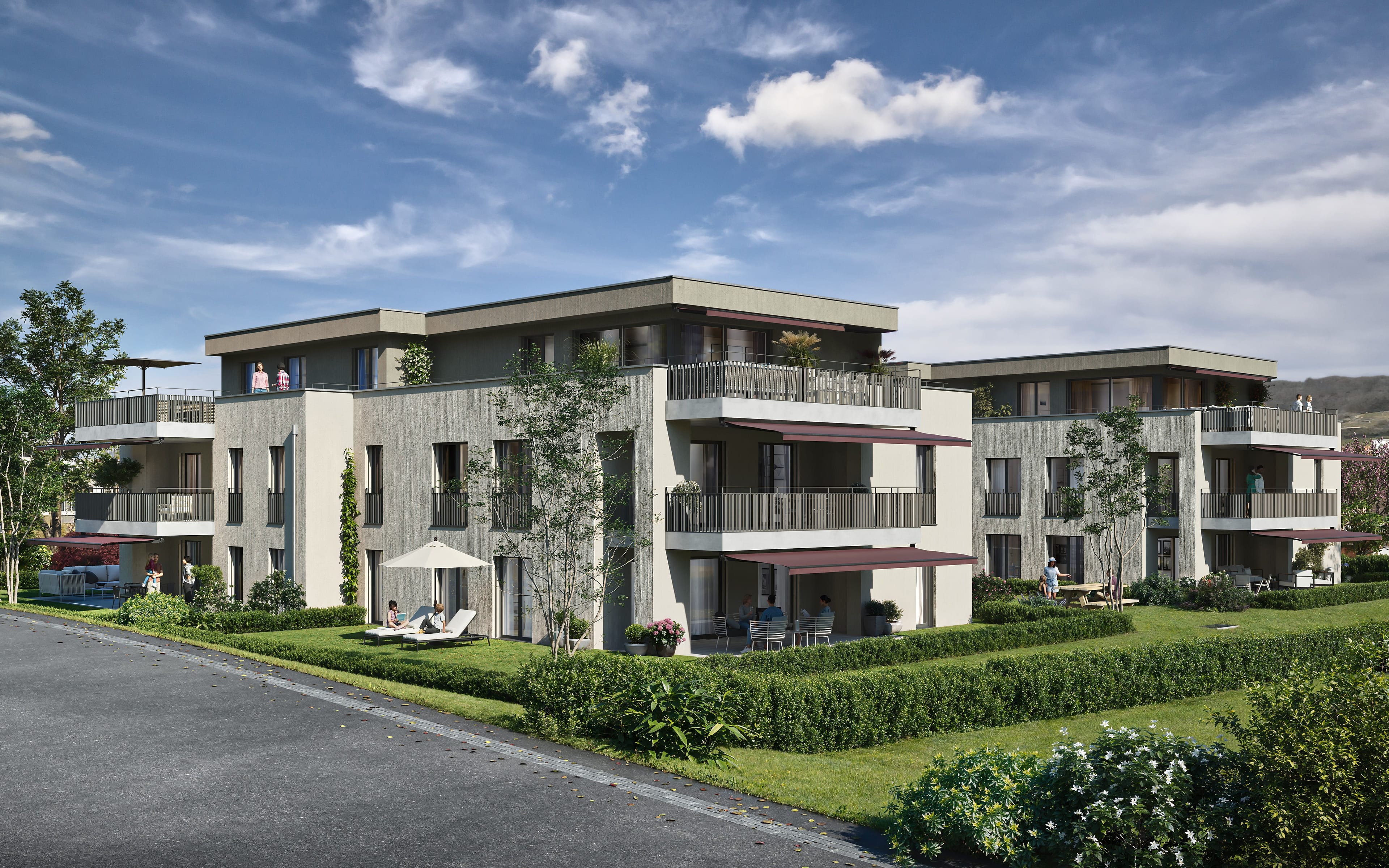 Dorfstrasse 3.5 Zimmer Gartenwohnung Haus A02 - 2