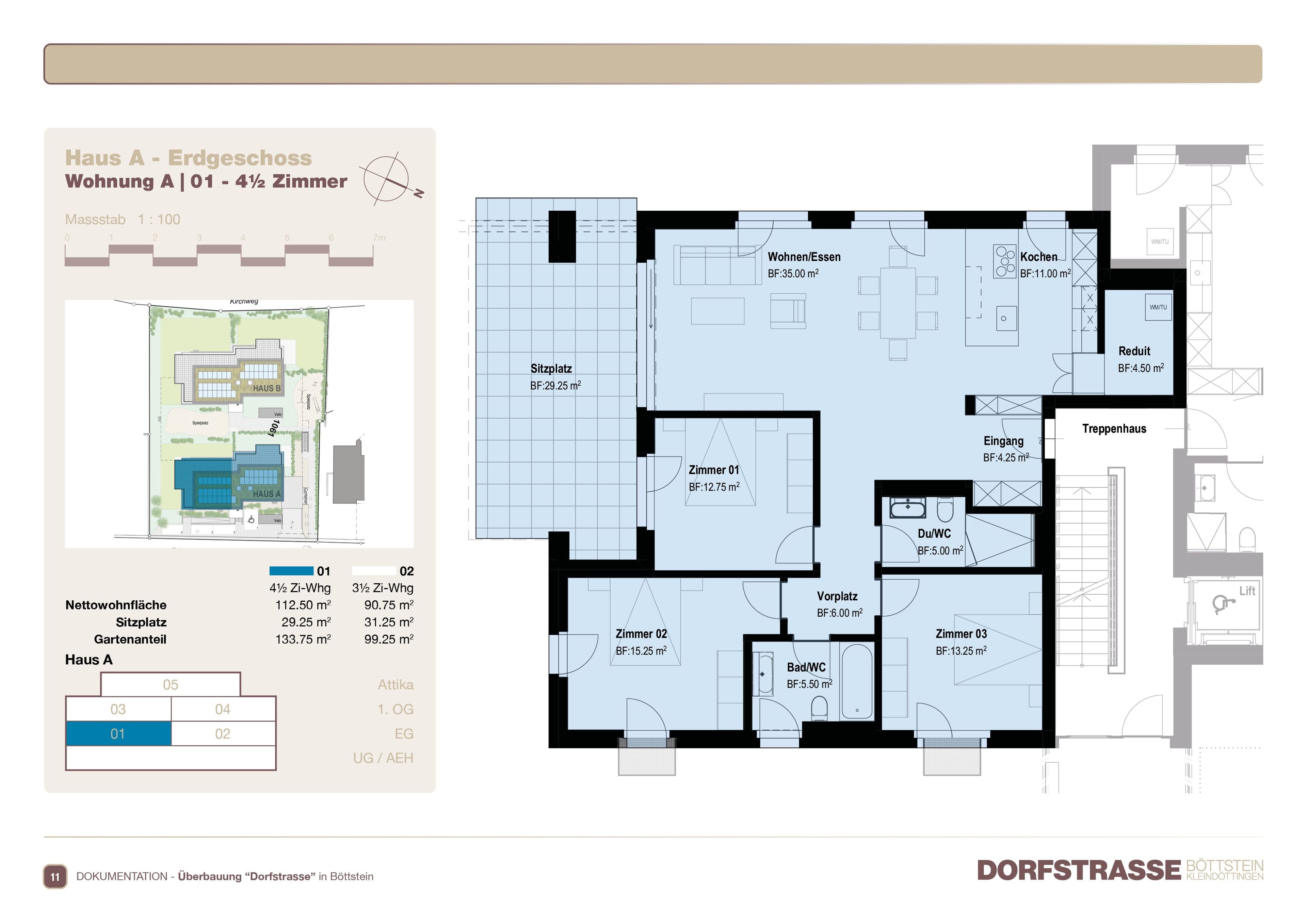 Dorfstrasse 4.5 Zimmer Gartenwohnung Haus A01 - Bild 6