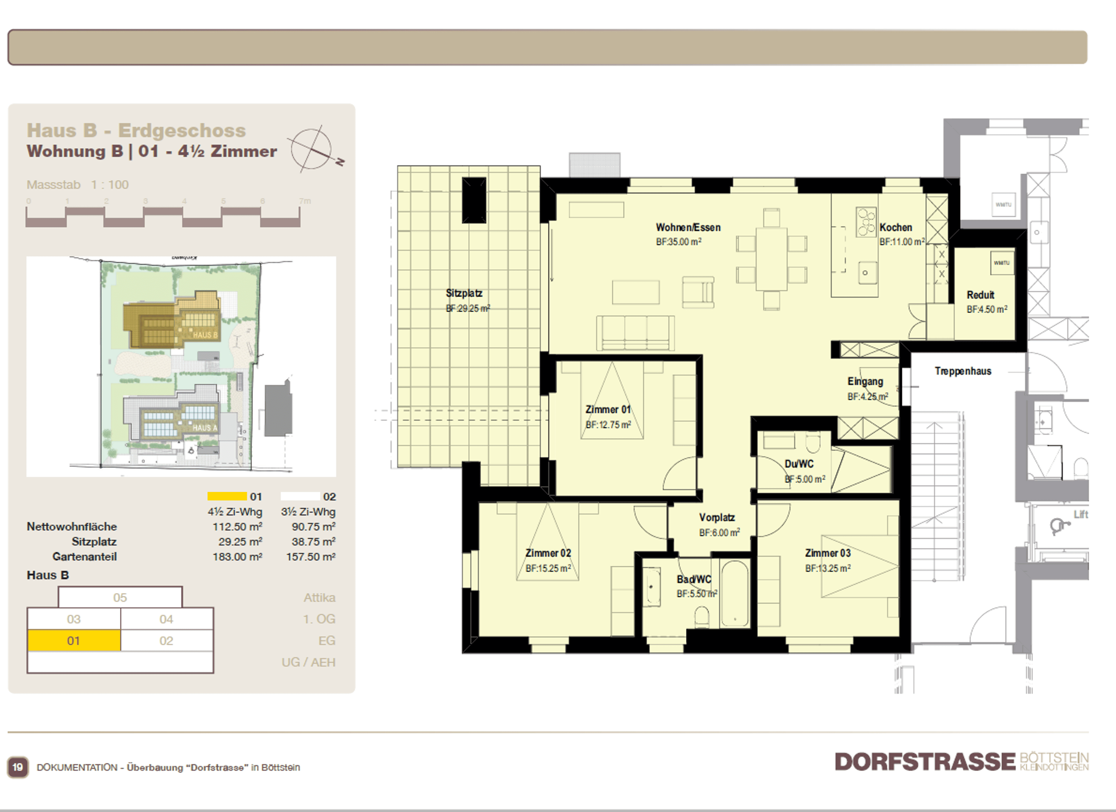 Dorfstrasse 4.5 Gartenwohnung Zimmer Haus B01 - Bild 10
