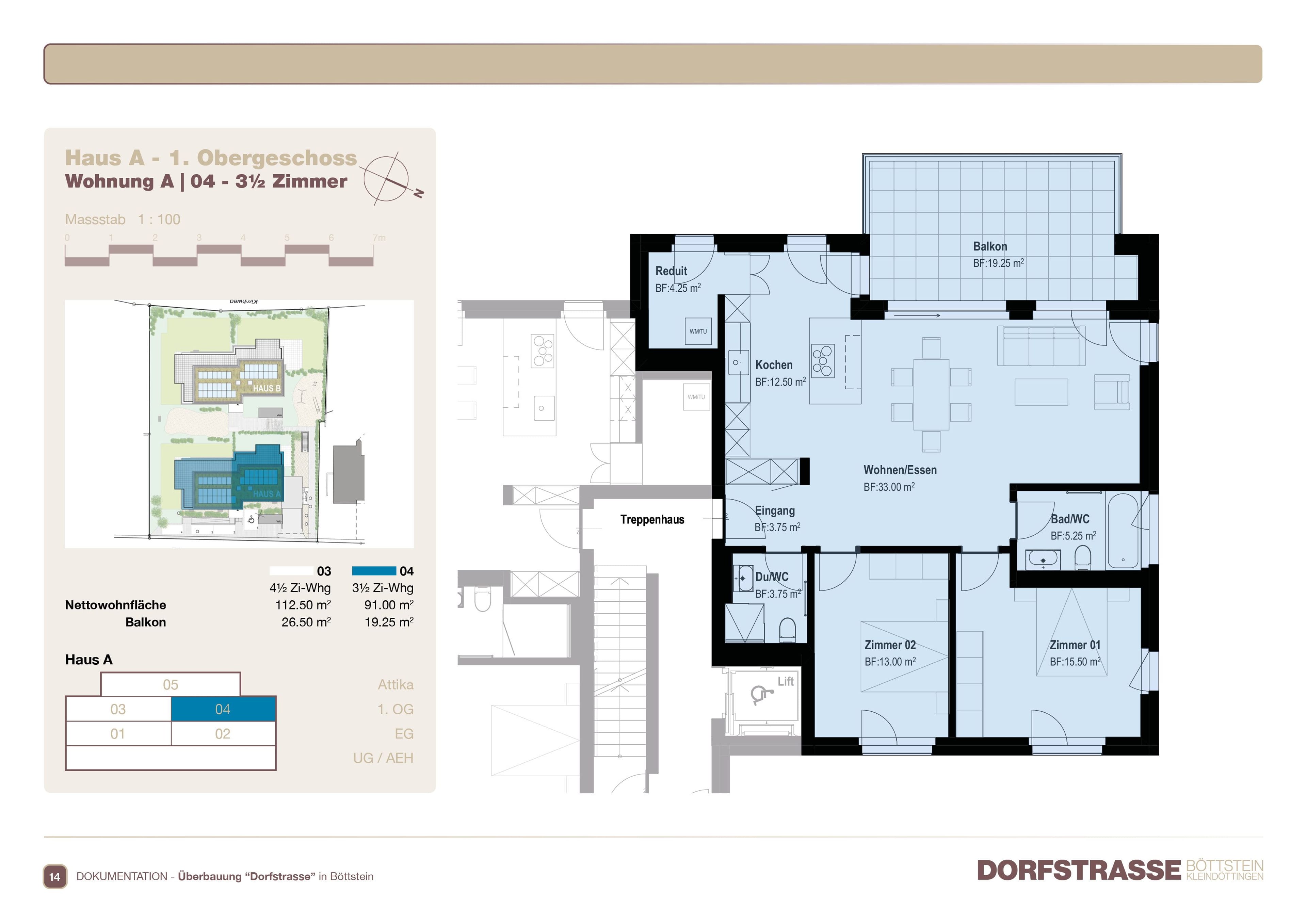 Moderne 3.5-Zimmer Wohnung in Böttstein kaufen - 7