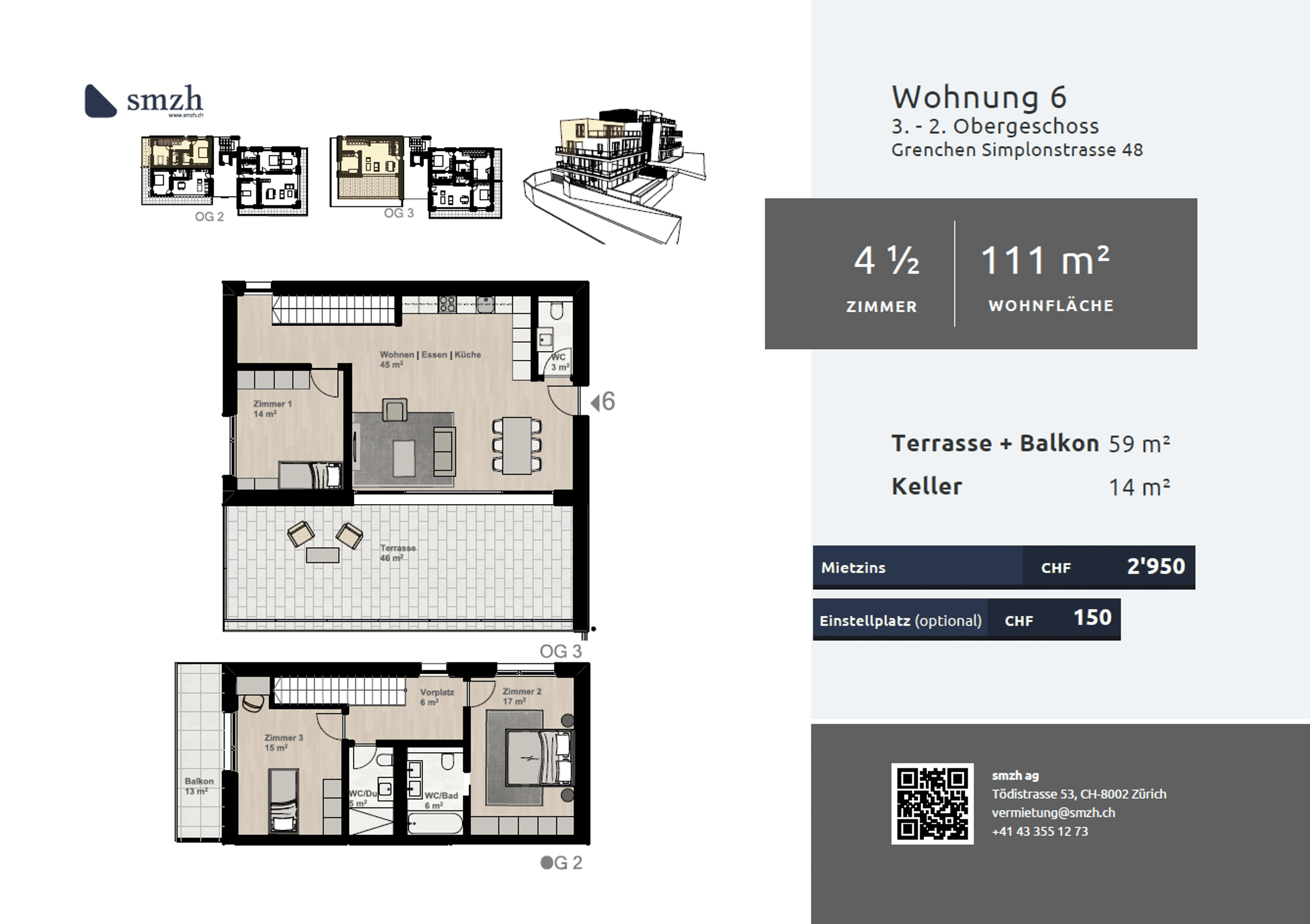 Luxuriöse 4.5-Zimmer Maisonette in Grenchen mieten - 2