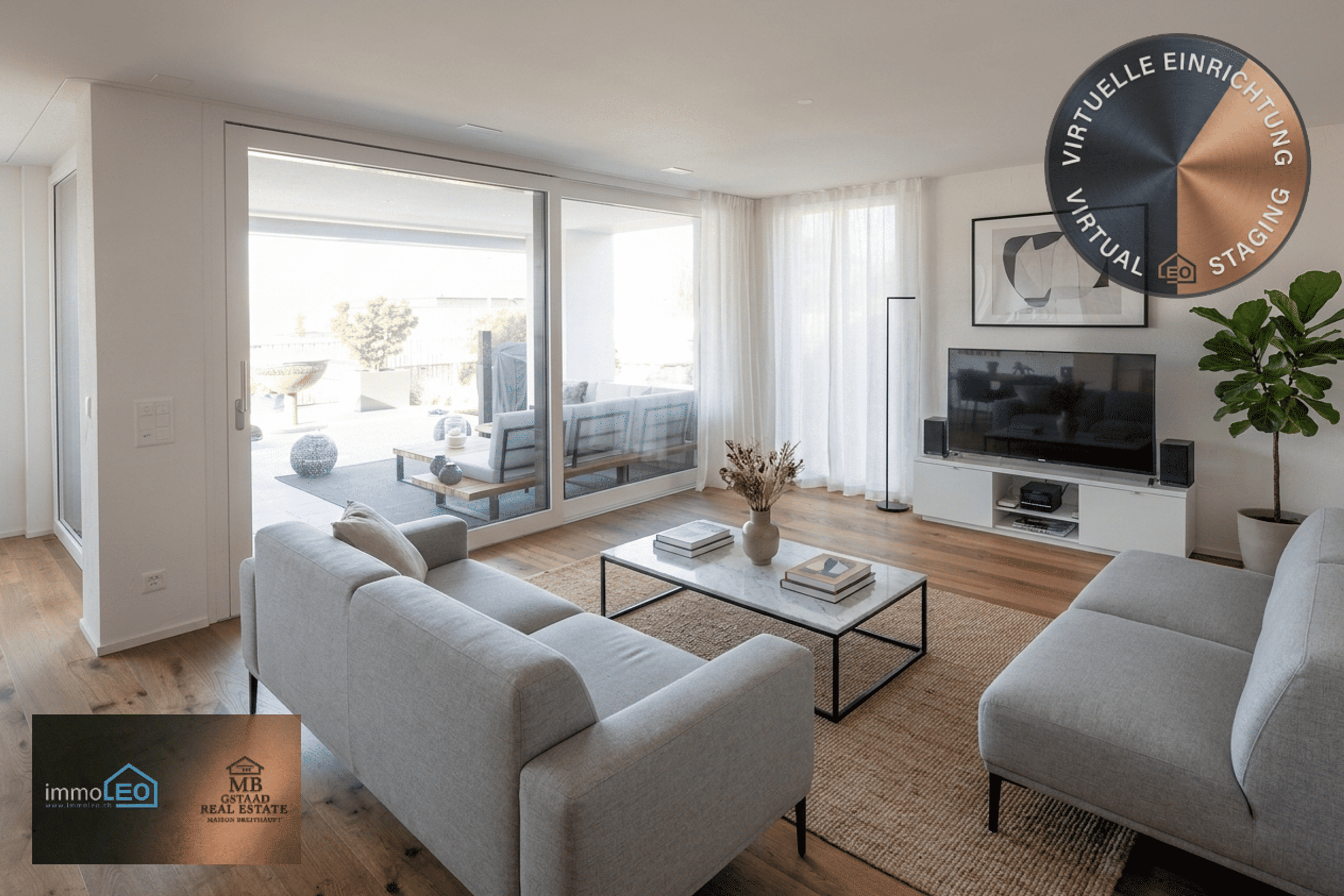 Terrassenwohnung mit Weitblick in Remetschwil - Bild 2