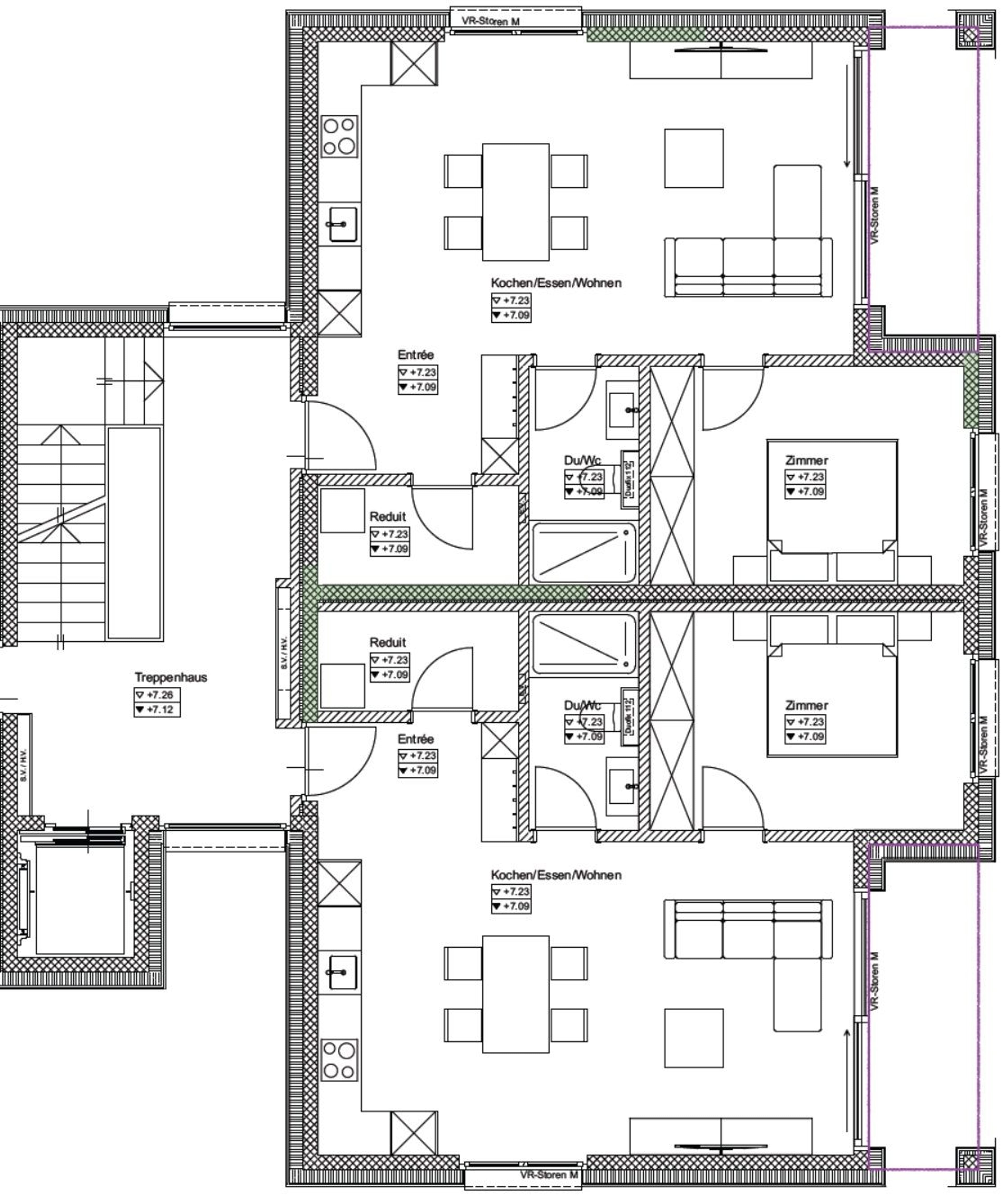 2.5 Zimmerwohnung im Neubau-Mehrfamilienhaus mit Bergsicht in Zeneggen - Bild 7