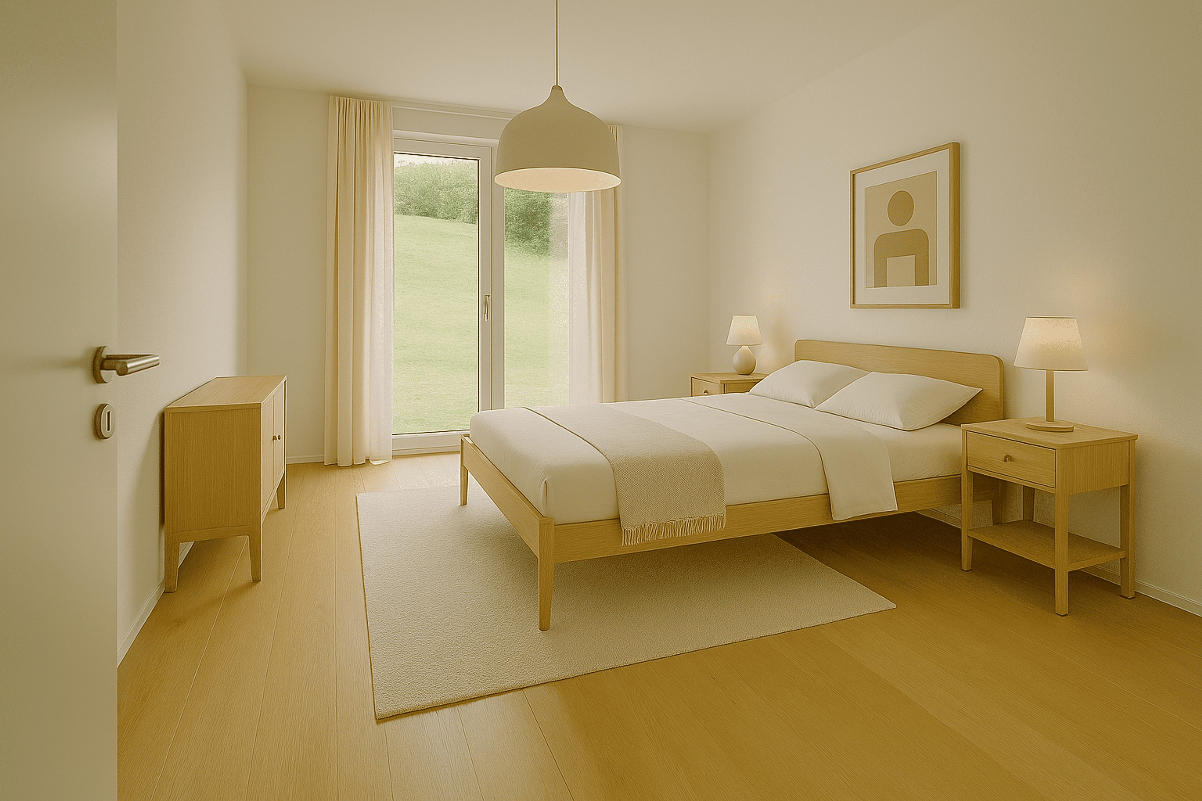 2.5 Zimmerwohnung im Neubau-Mehrfamilienhaus mit Bergsicht in Zeneggen - Bild 3
