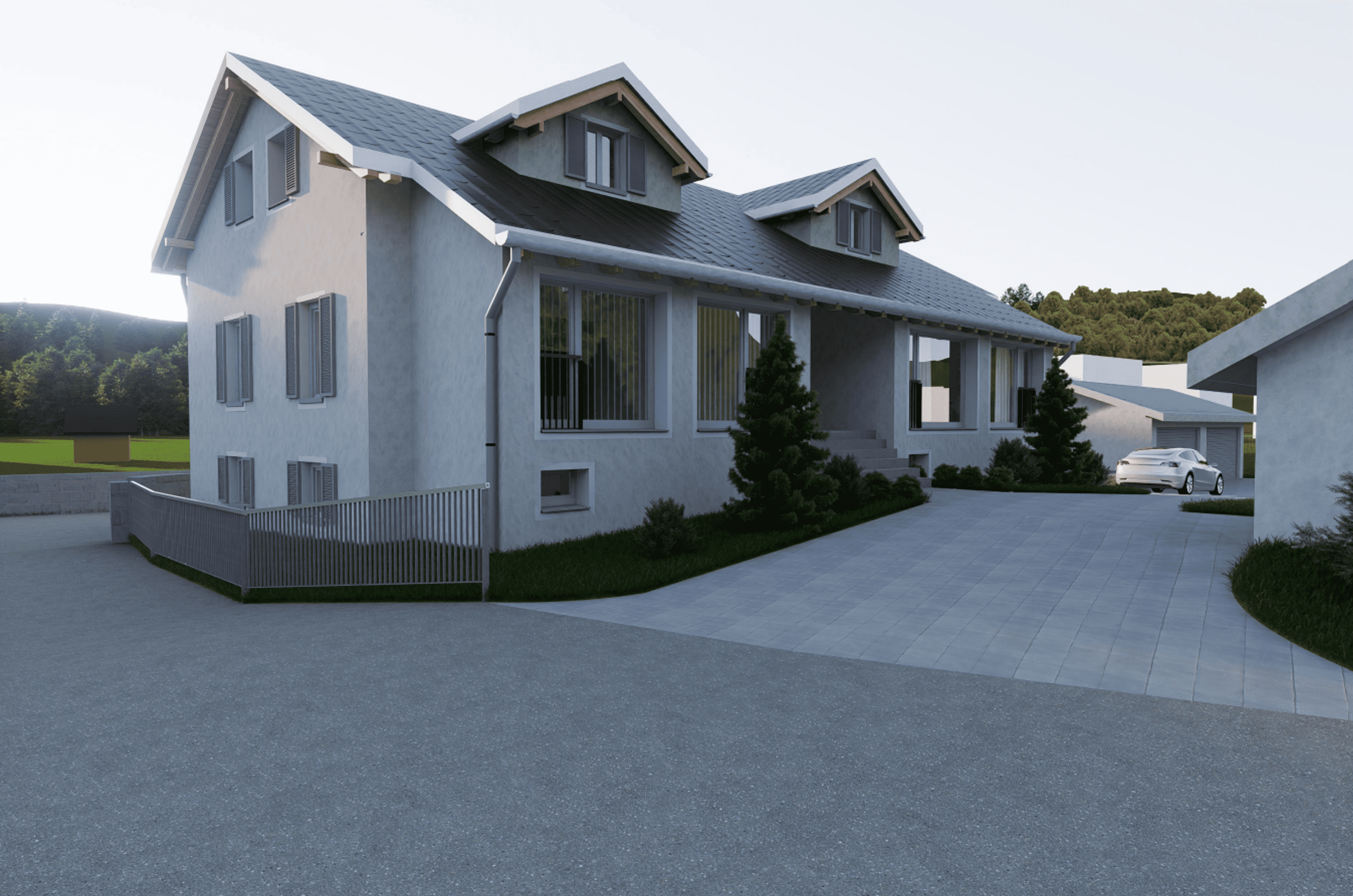 4.5-Zimmer-Doppel-einfamilienhaus in Churwalden - Bild 2