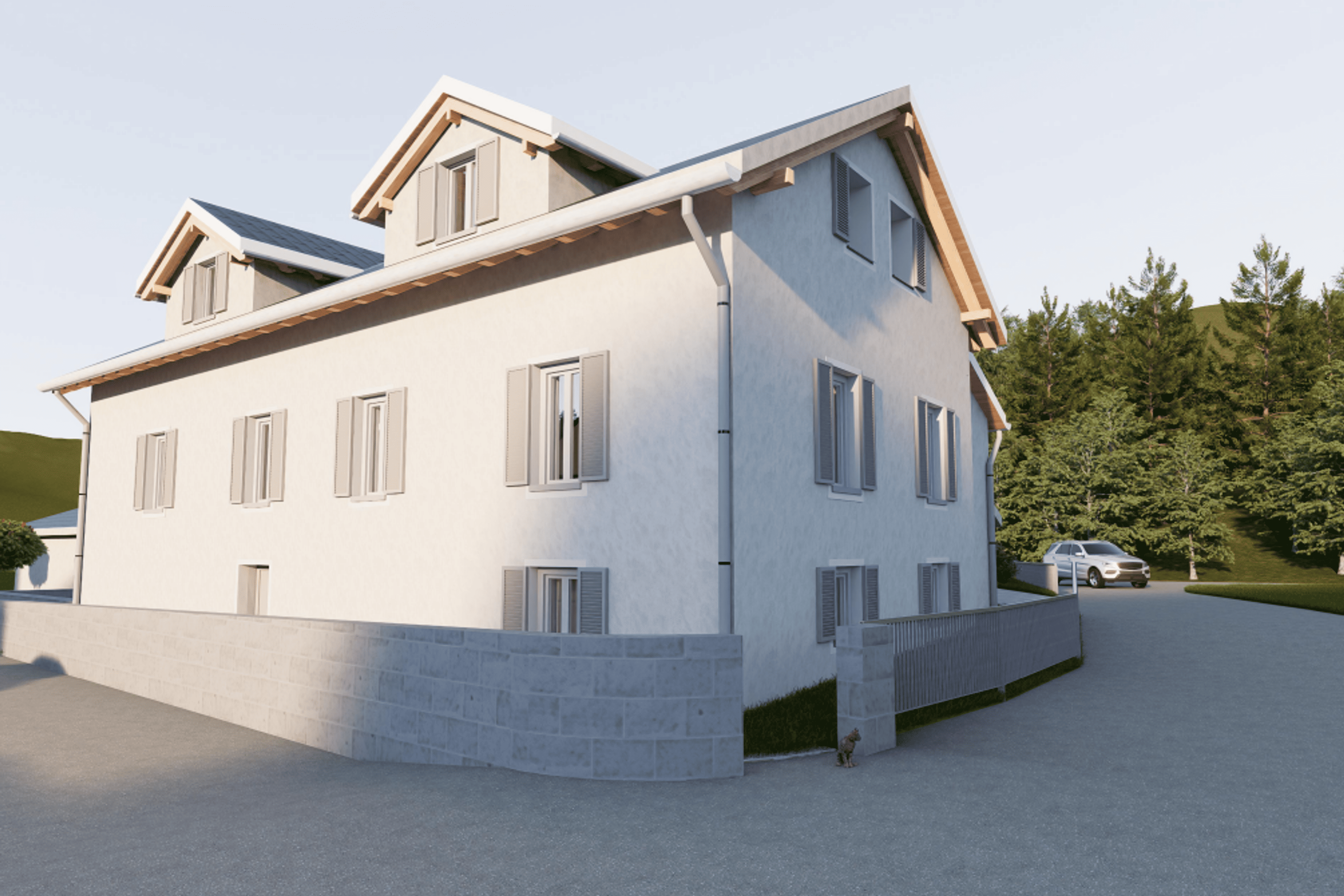 4.5-Zimmer-Doppel-einfamilienhaus in Churwalden - Bild 3