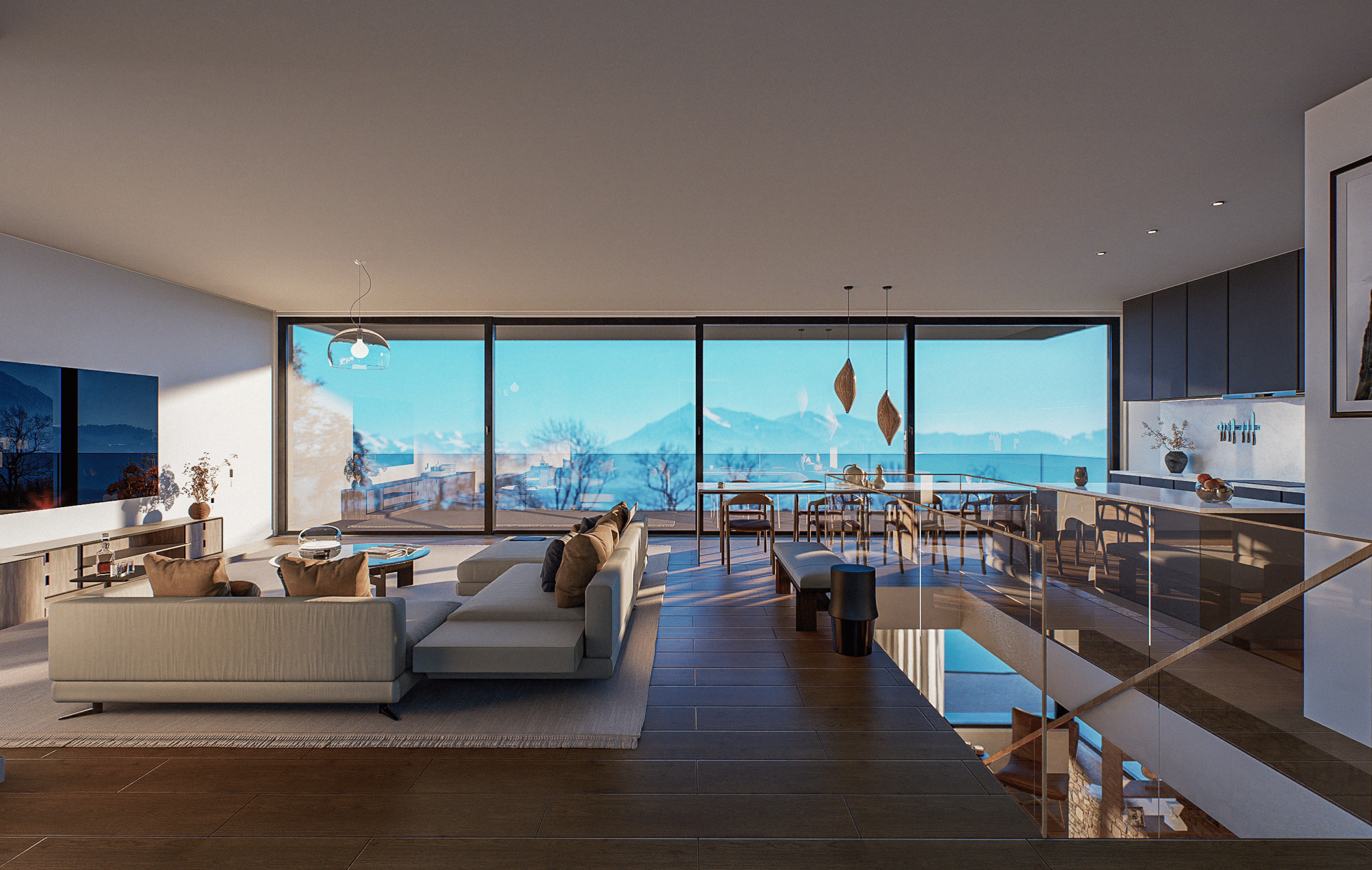 6.5-Zimmer-Villa mit Panoramasicht & Pool in Hünibach - Bild 5