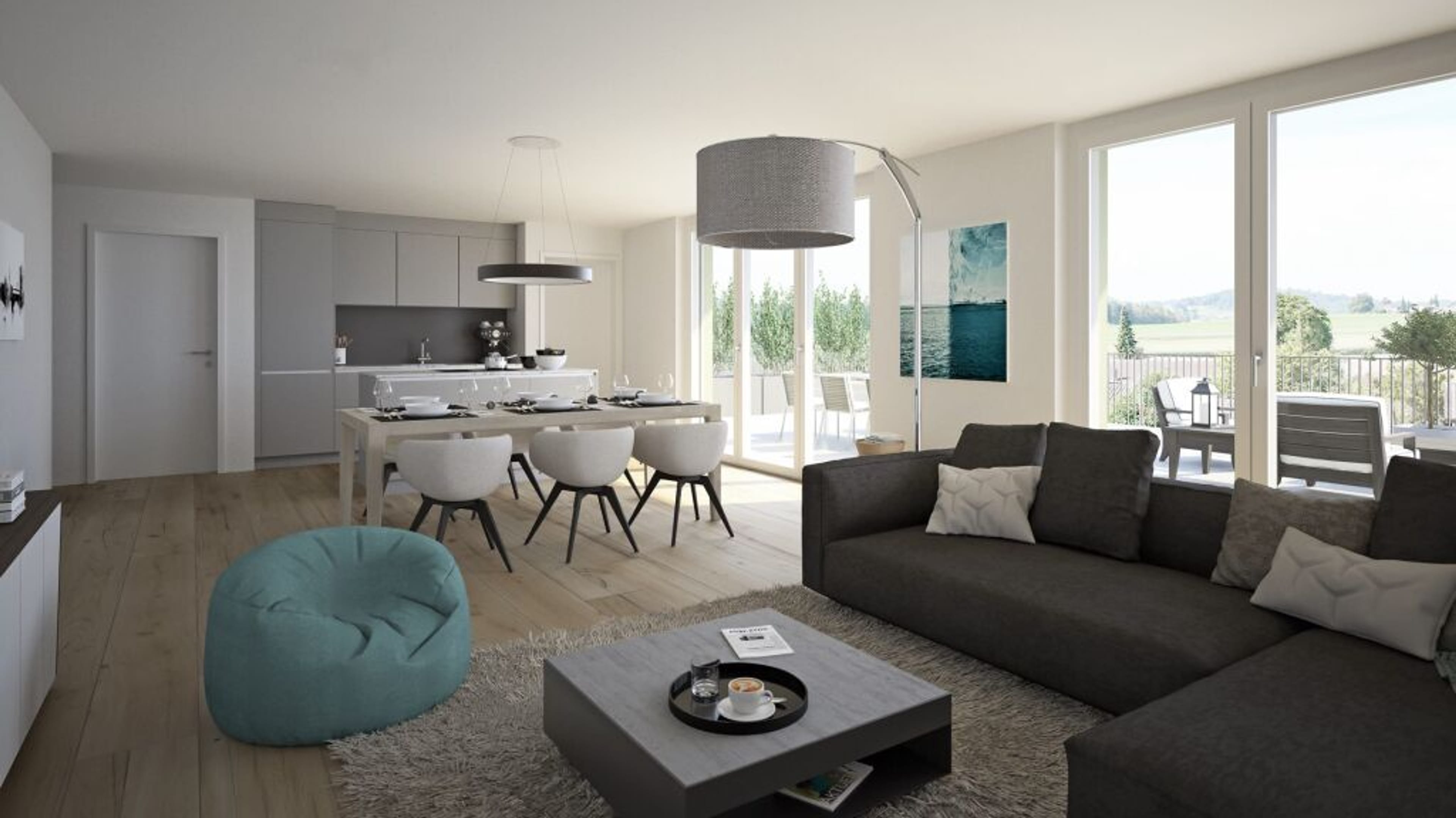 3.5-Zimmer-Gartenwohnung mit Minergie, ruhig - Biberist - Bild 3