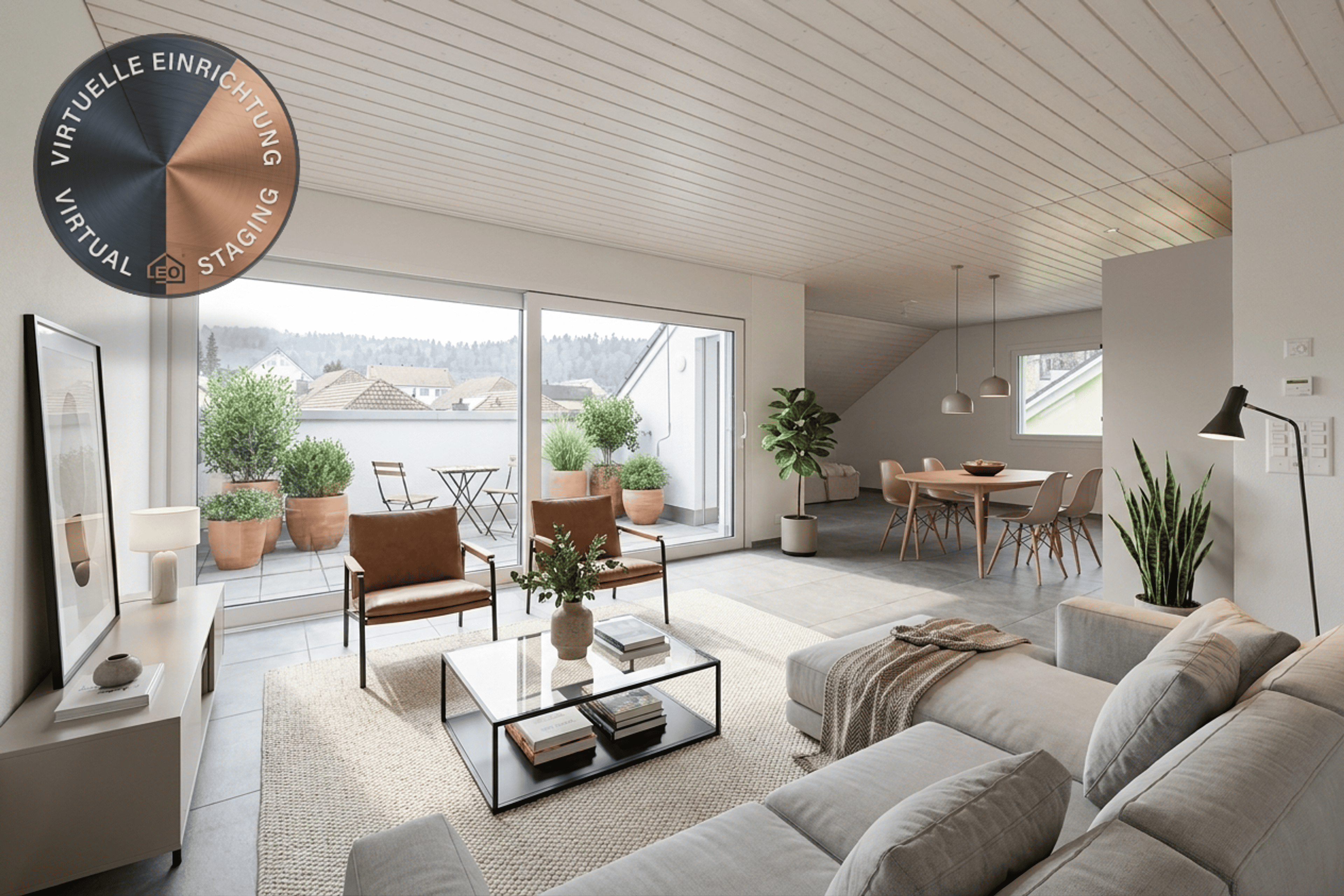 Helle 4.5-Zimmer-Dachwohnung mit Balkon in Nesselnbach - Bild 4