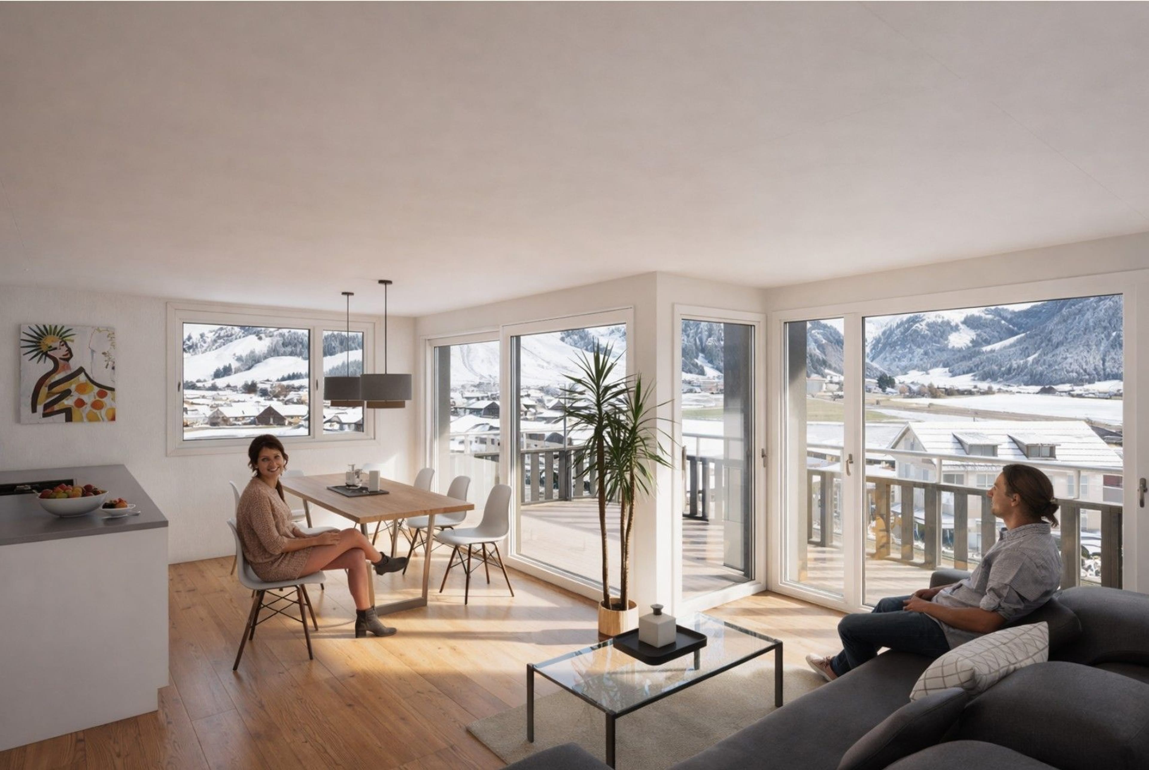 2.5-Zimmer-Wohnung mit Seesicht in Euthal - Bild 3