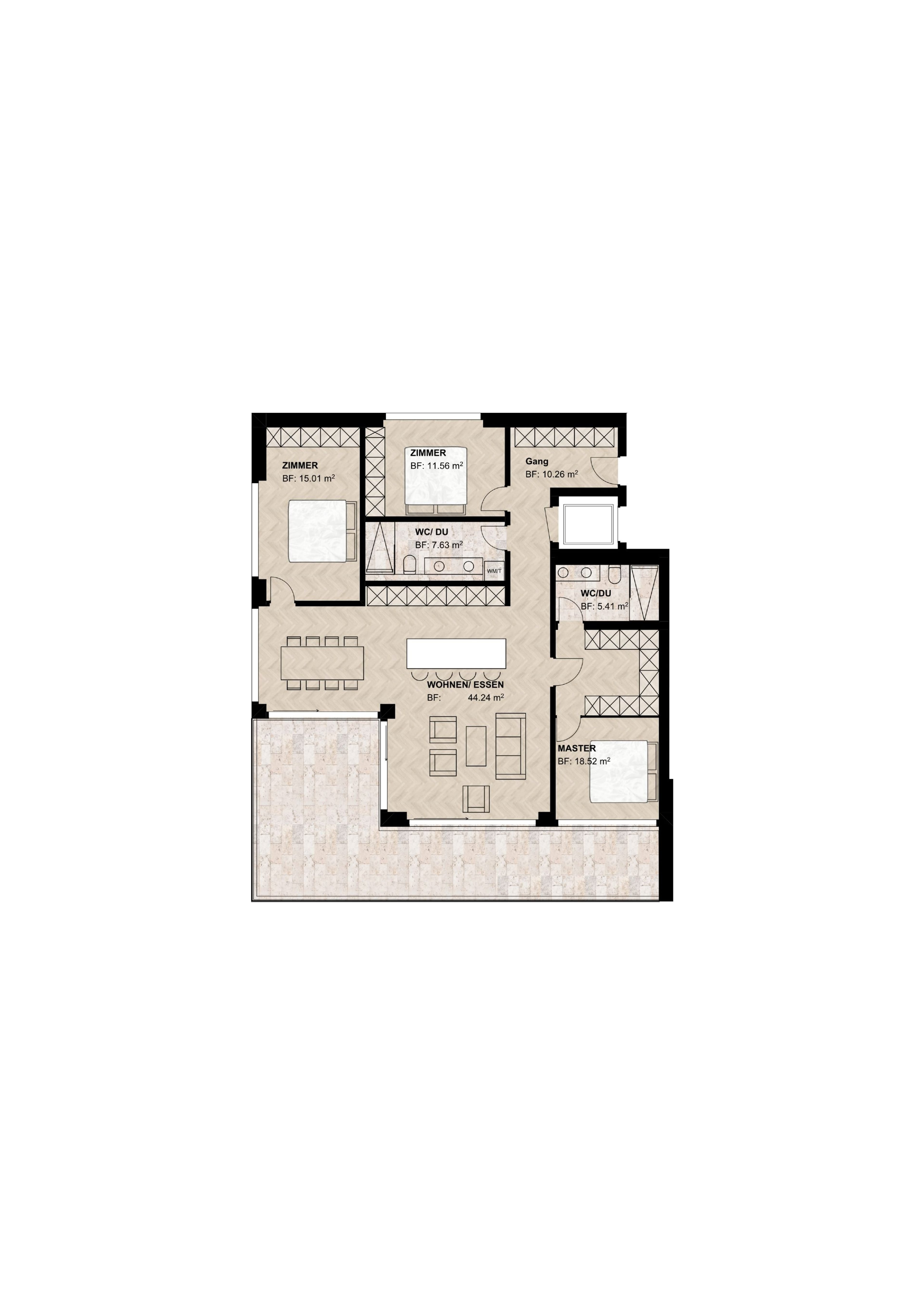 4.5-Zimmer Neubauwohnung mit Weitsicht in Reinach AG - 7