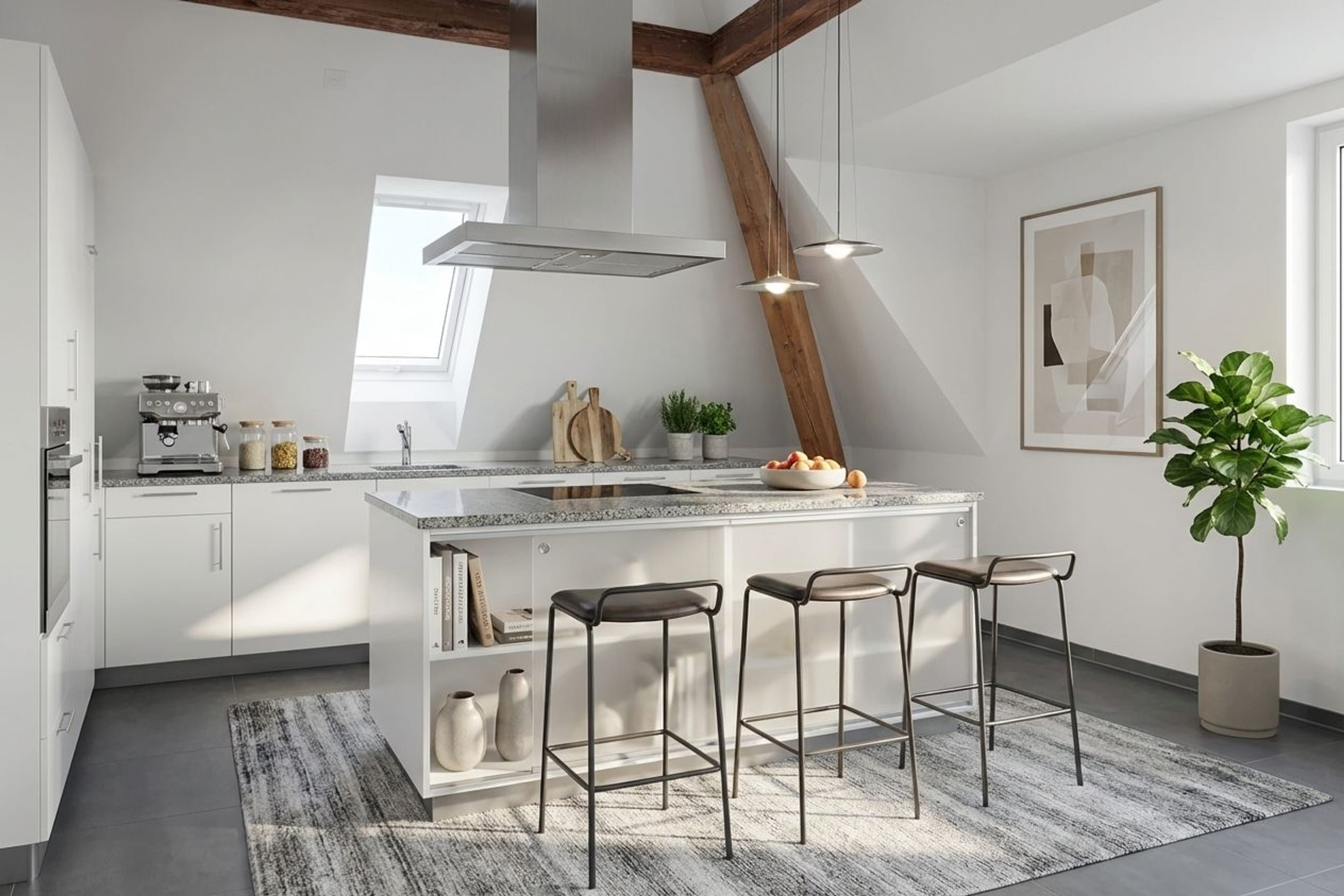 3½-Zimmer-Dachwohnung mit Galerie nahe Bern – stilvoll & einzigartig - Bild 2