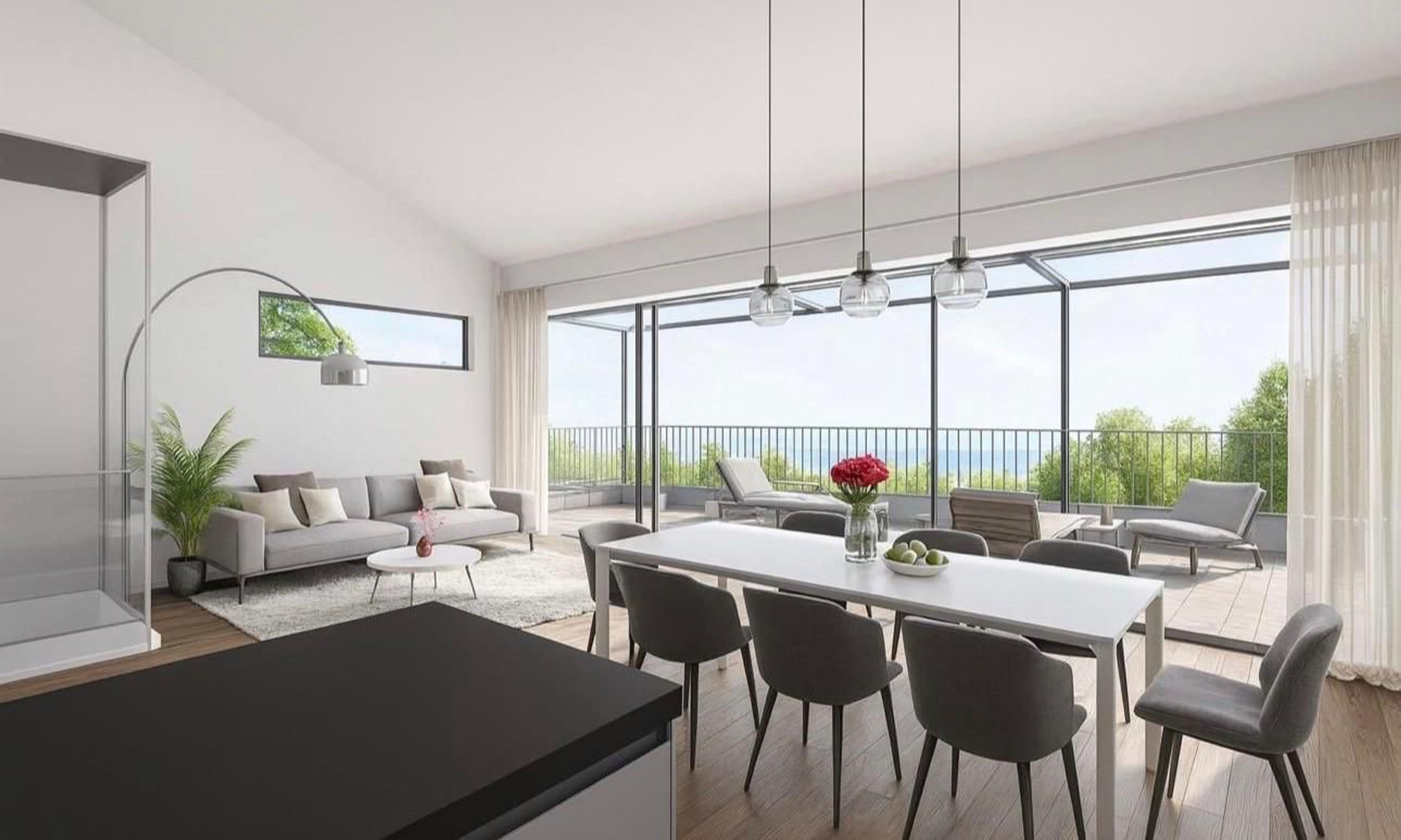 Einfamilen- und Reihenfamilienhaus mit Lift und grosser Terrasse, St. Ursen - kaufen - Bild 2