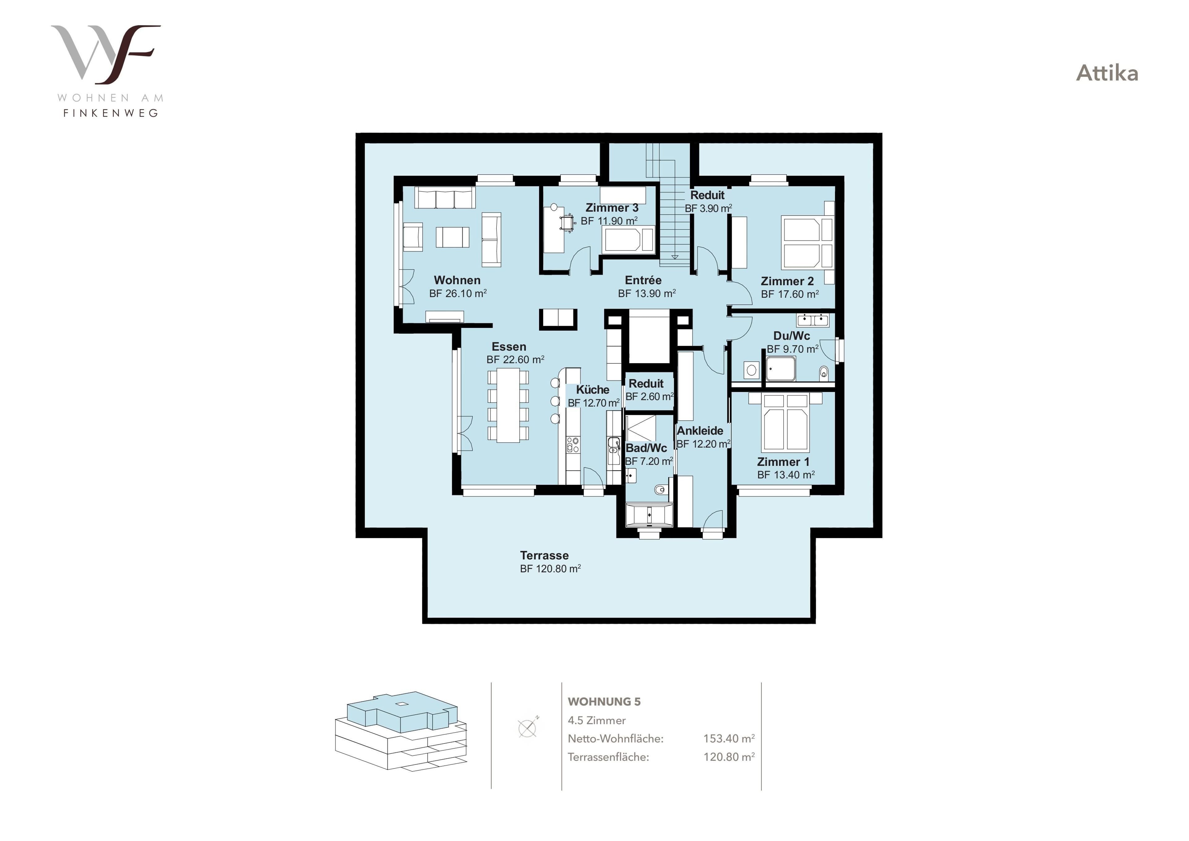 Grosse 4.5-Zimmer Attikawohnung in Schönbühl - 7