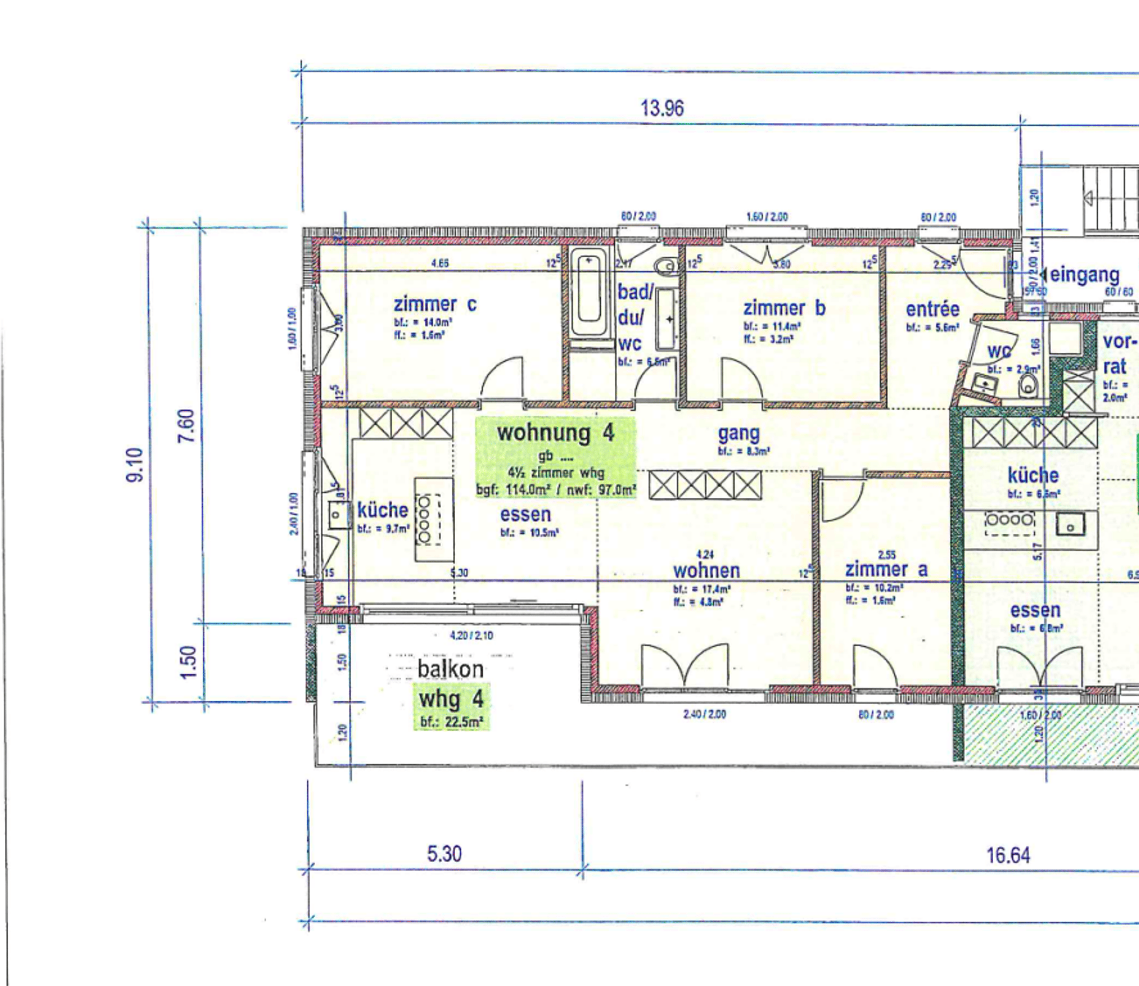 Helle 4.5-Zimmer-Wohnung mit grossem Balkon in Subingen - 2