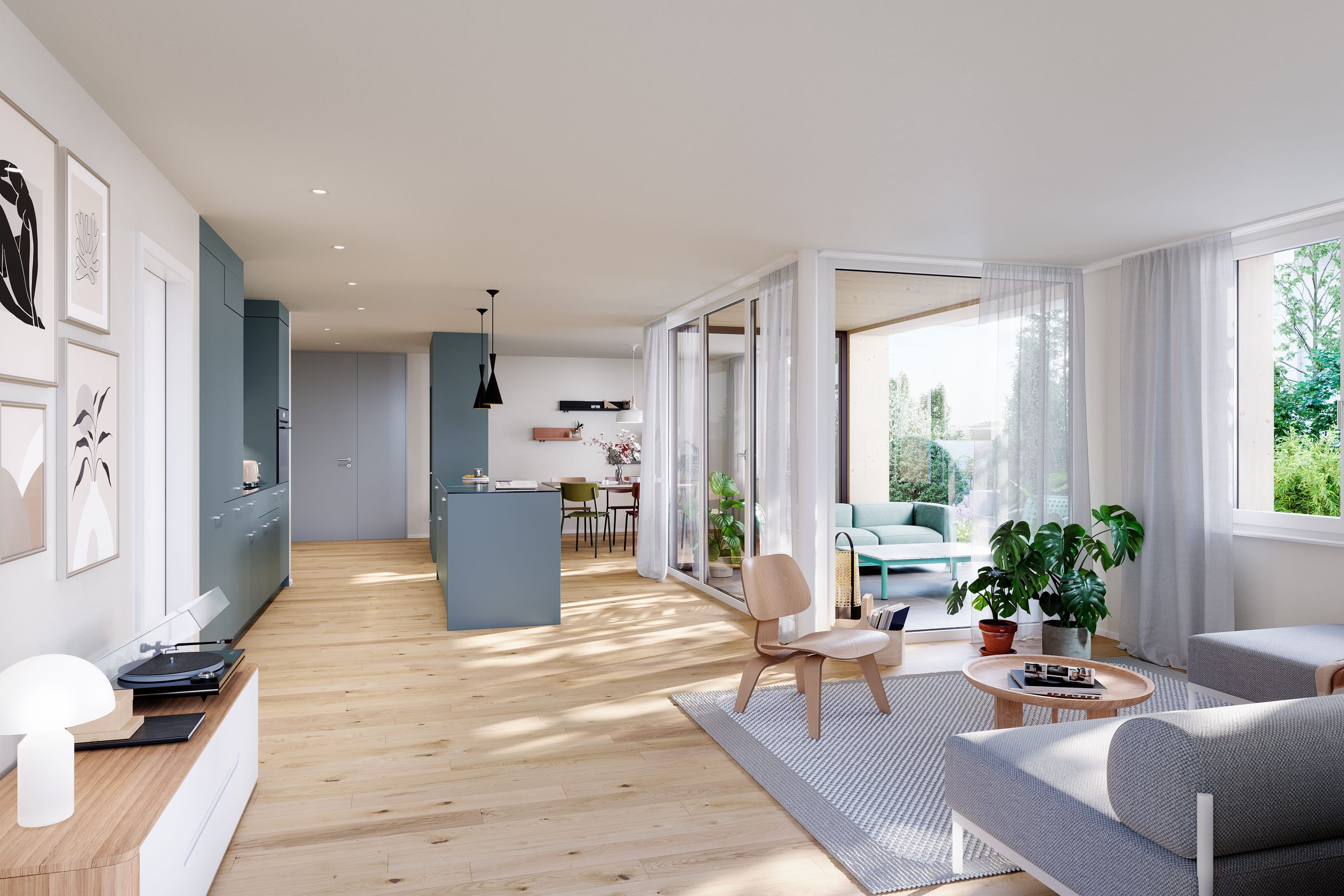B2 | NEUBAU 3.5-Zimmer-Wohnung, 1. Obergeschoss - Bild 2