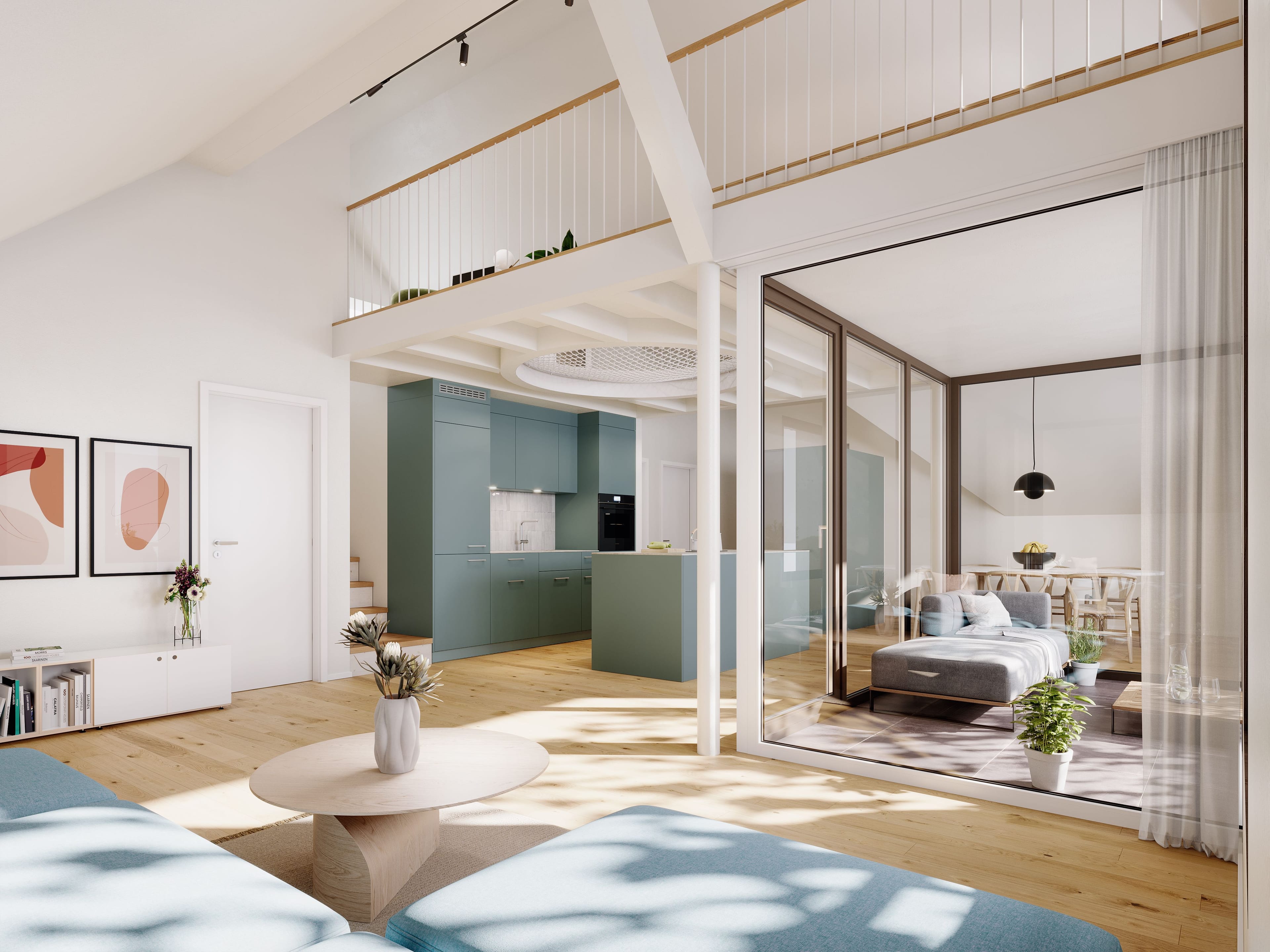 B3 | NEUBAU 3.5-Zimmer-Wohnung, 2. Obergeschoss / Galerie - Bild 1