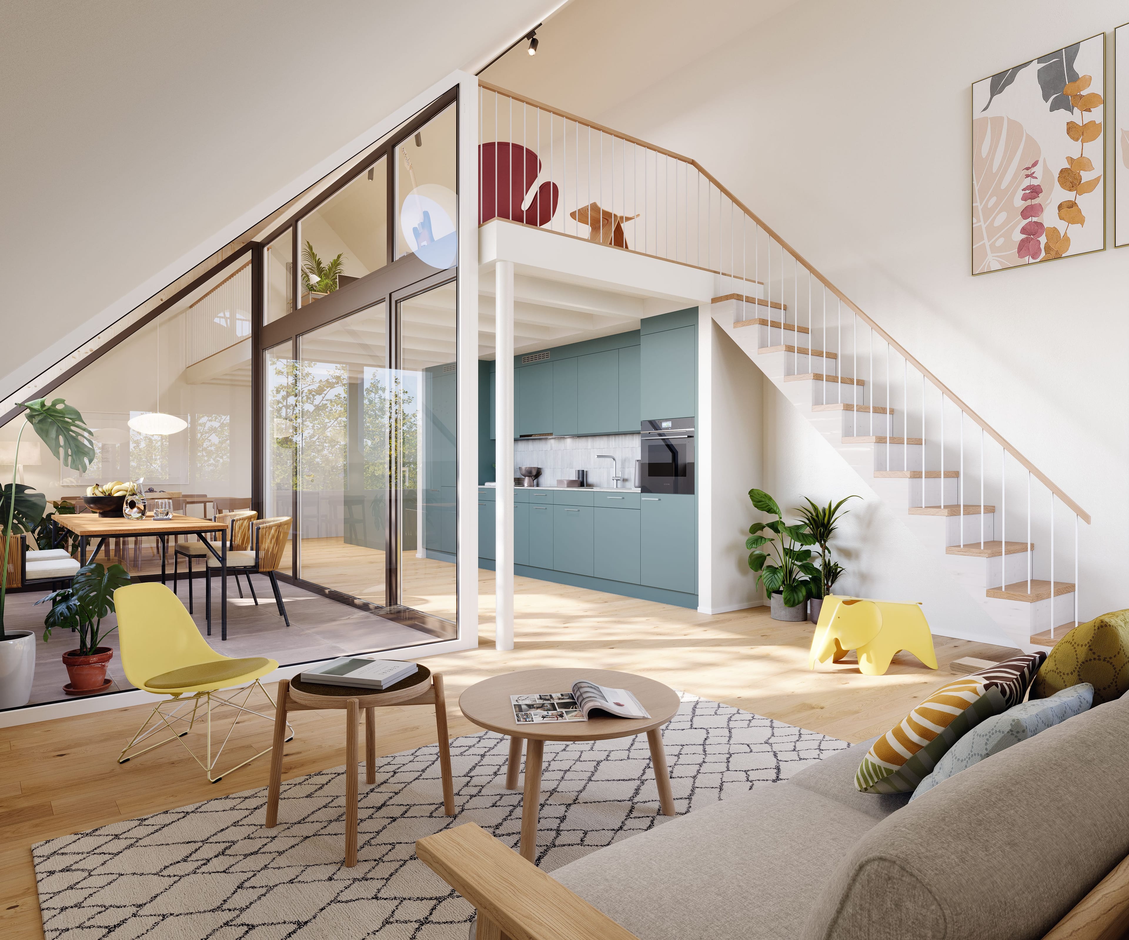 B3 | NEUBAU 3.5-Zimmer-Wohnung, 2. Obergeschoss / Galerie - Bild 2