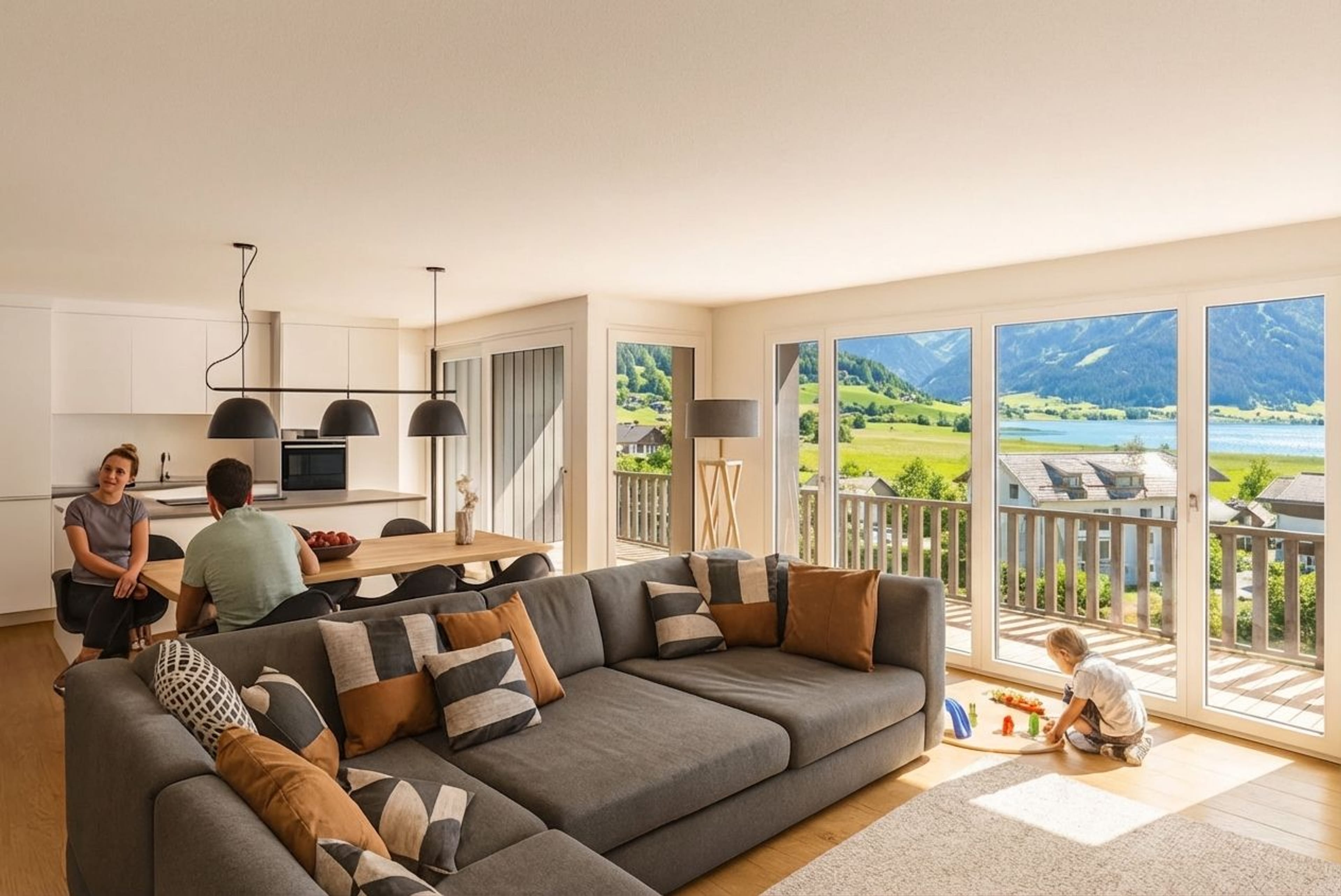 4.5-Zimmer in Euthal: lichtvolle Wohnung mit Seesicht - Bild 3
