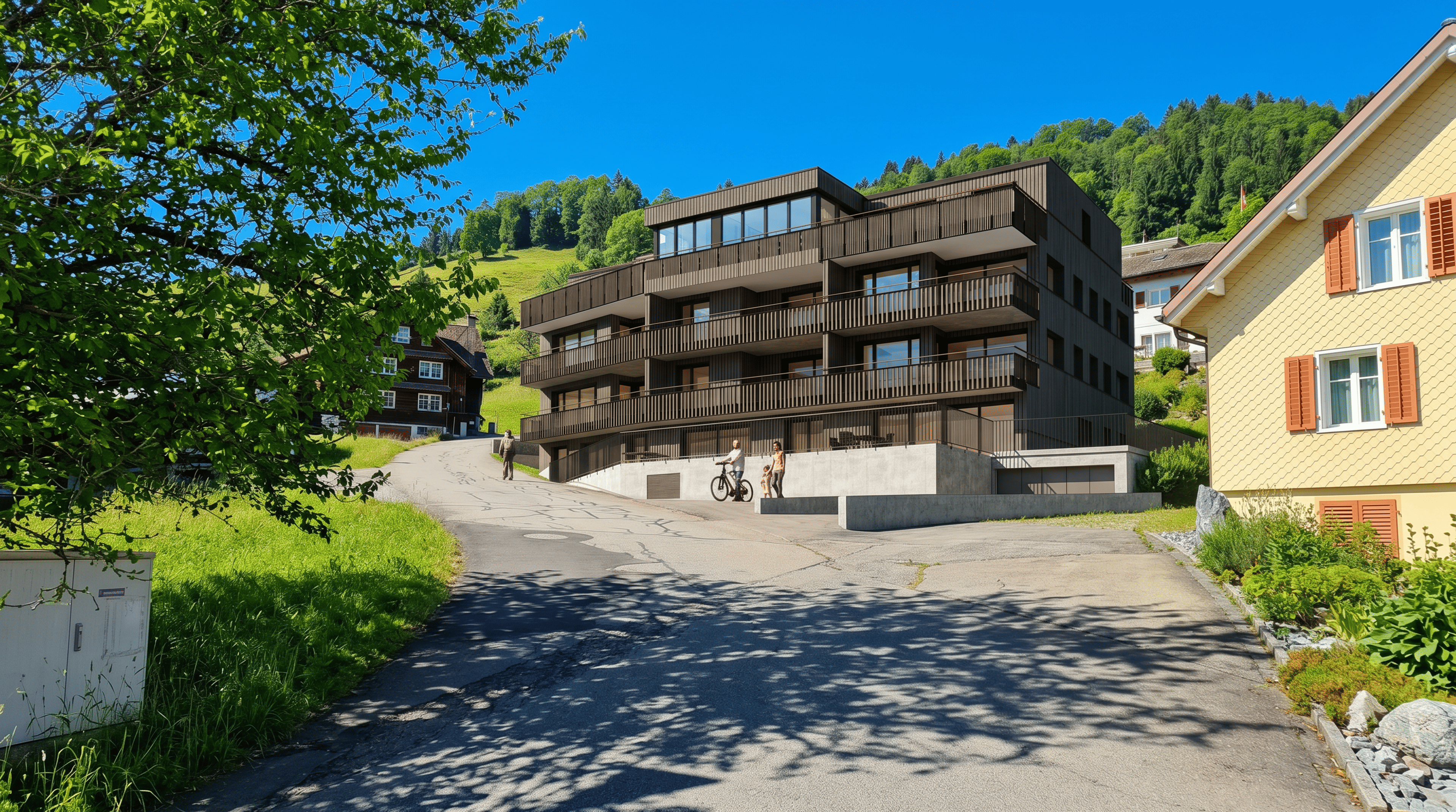 4.5-Zimmer in Euthal: lichtvolle Wohnung mit Seesicht - 1