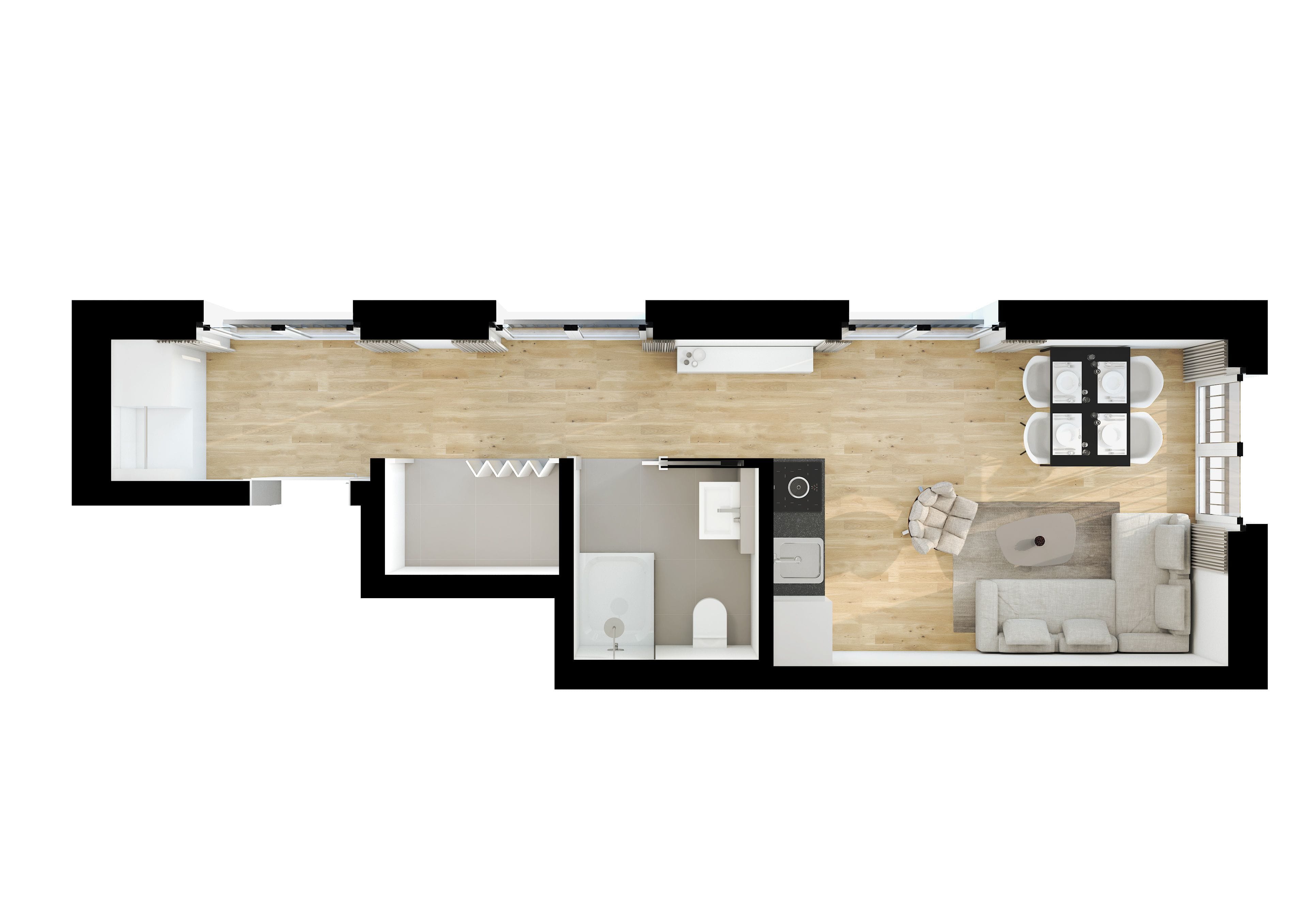 Möbliertes 1.5-Zimmer-Studio, modern und zentral, Dübendorf mieten - Bild 2